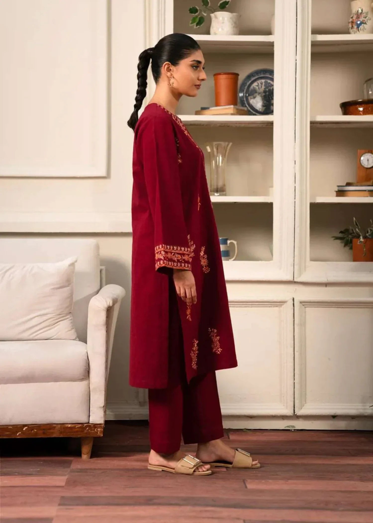 Shehroz Fashion RANG E BAHAR LAWN EMBROIDERY DRESS Women 2pcs