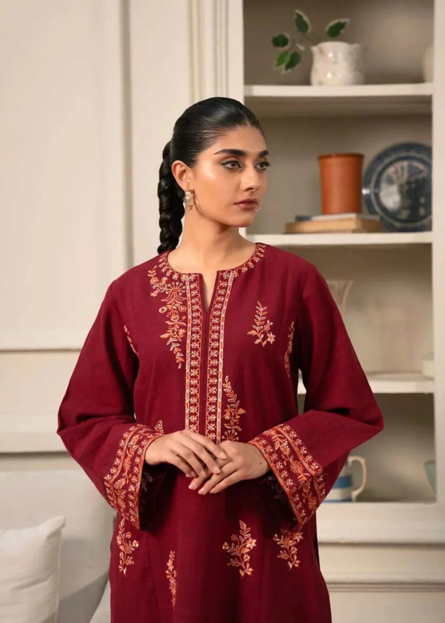 Shehroz Fashion RANG E BAHAR LAWN EMBROIDERY DRESS Women 2pcs