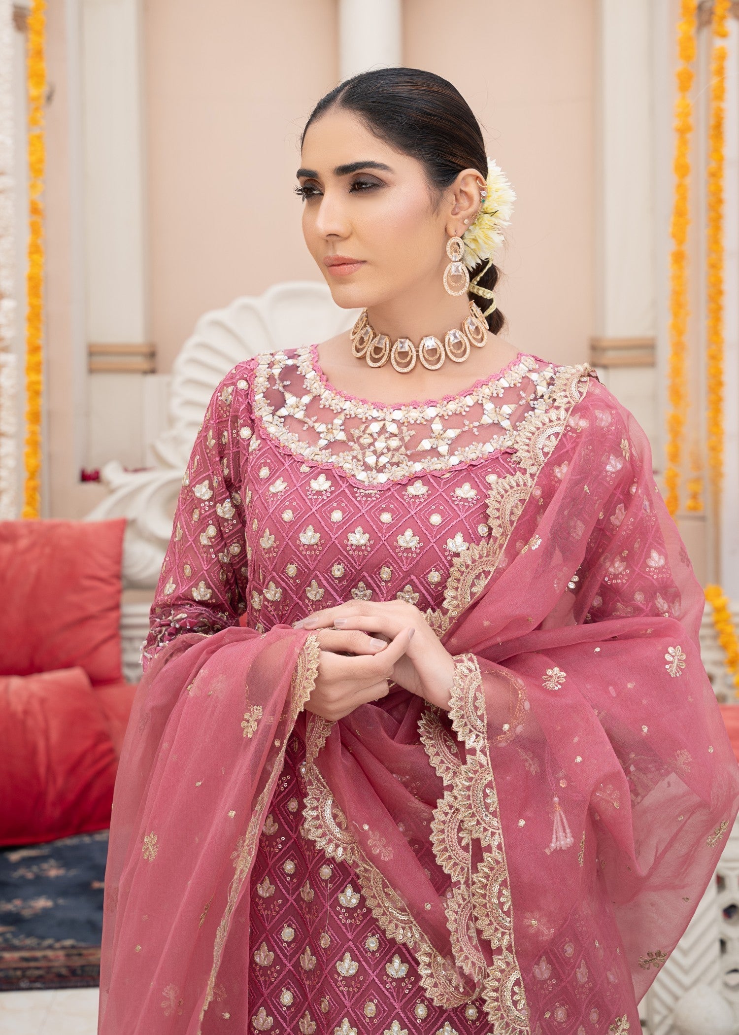 Rangoon Clothing Kubra Pastel pink Women 3pcs