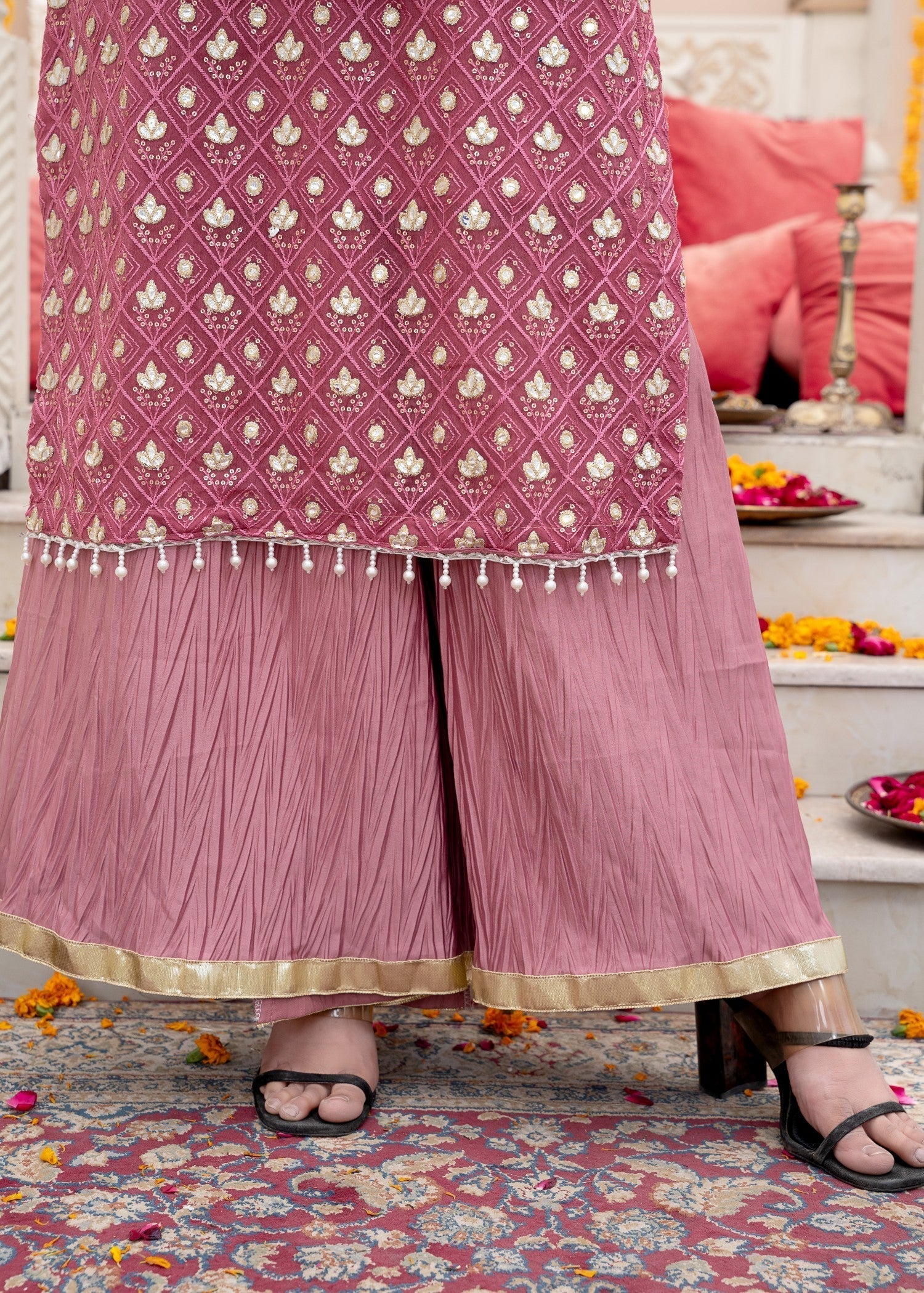 Rangoon Clothing Kubra Pastel pink Women 3pcs