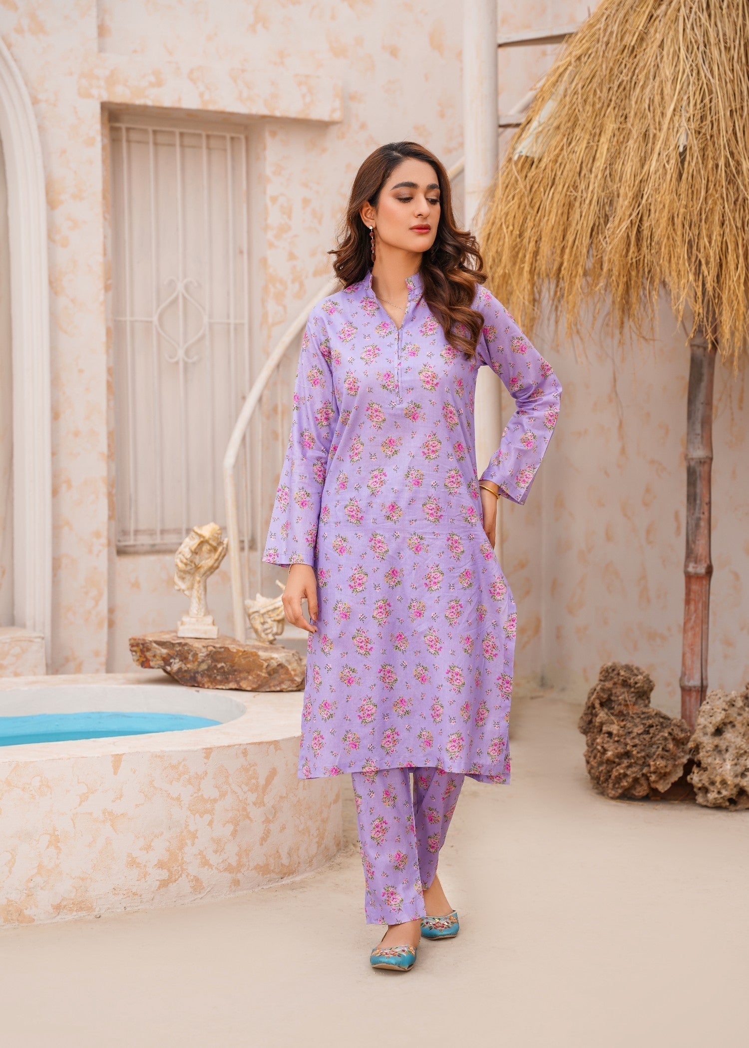 Chaudhary Arts Lawn printed Rangkhas RS1 Women 2pcs