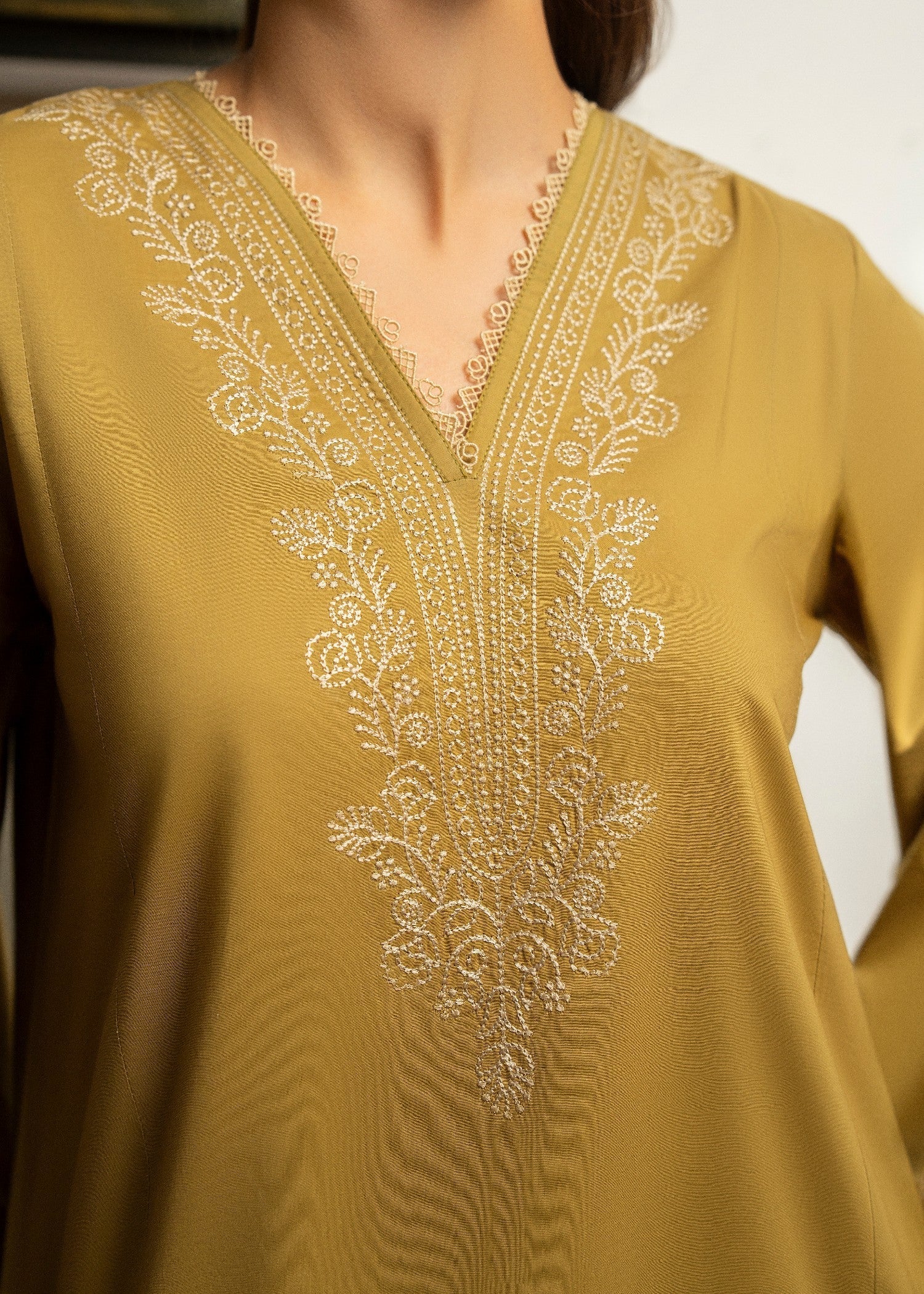 Casual Lite Cotton Emb Suit 02 Women 3pcs