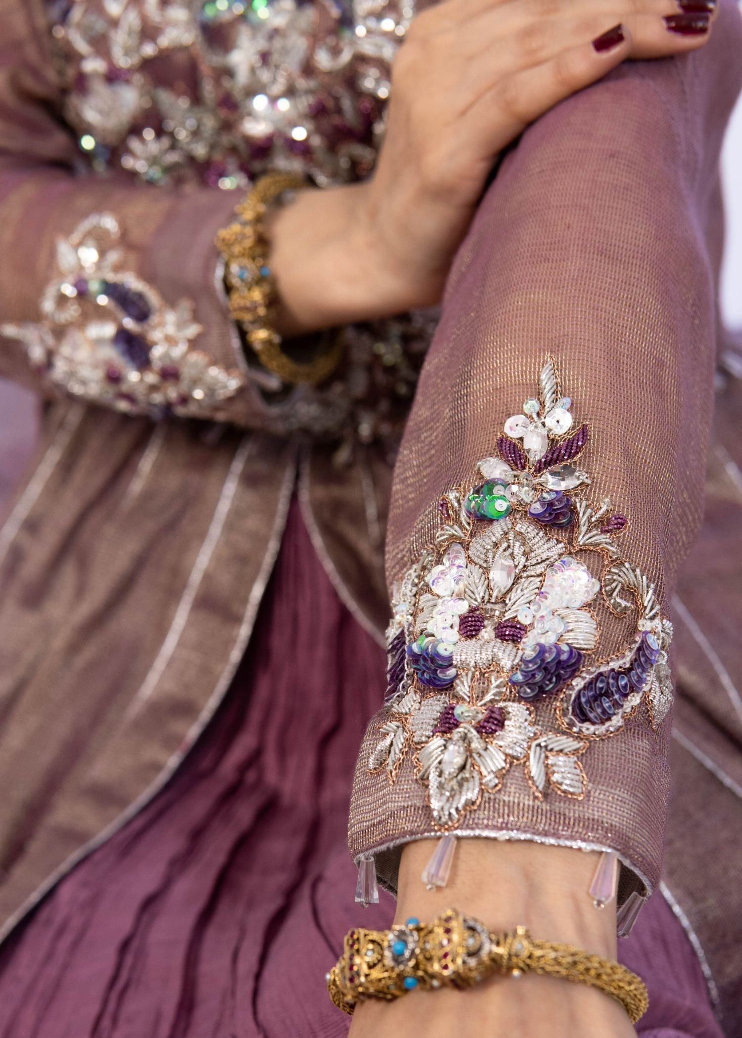 Manaal Arfeen Floral Kalidar Women 3pcs