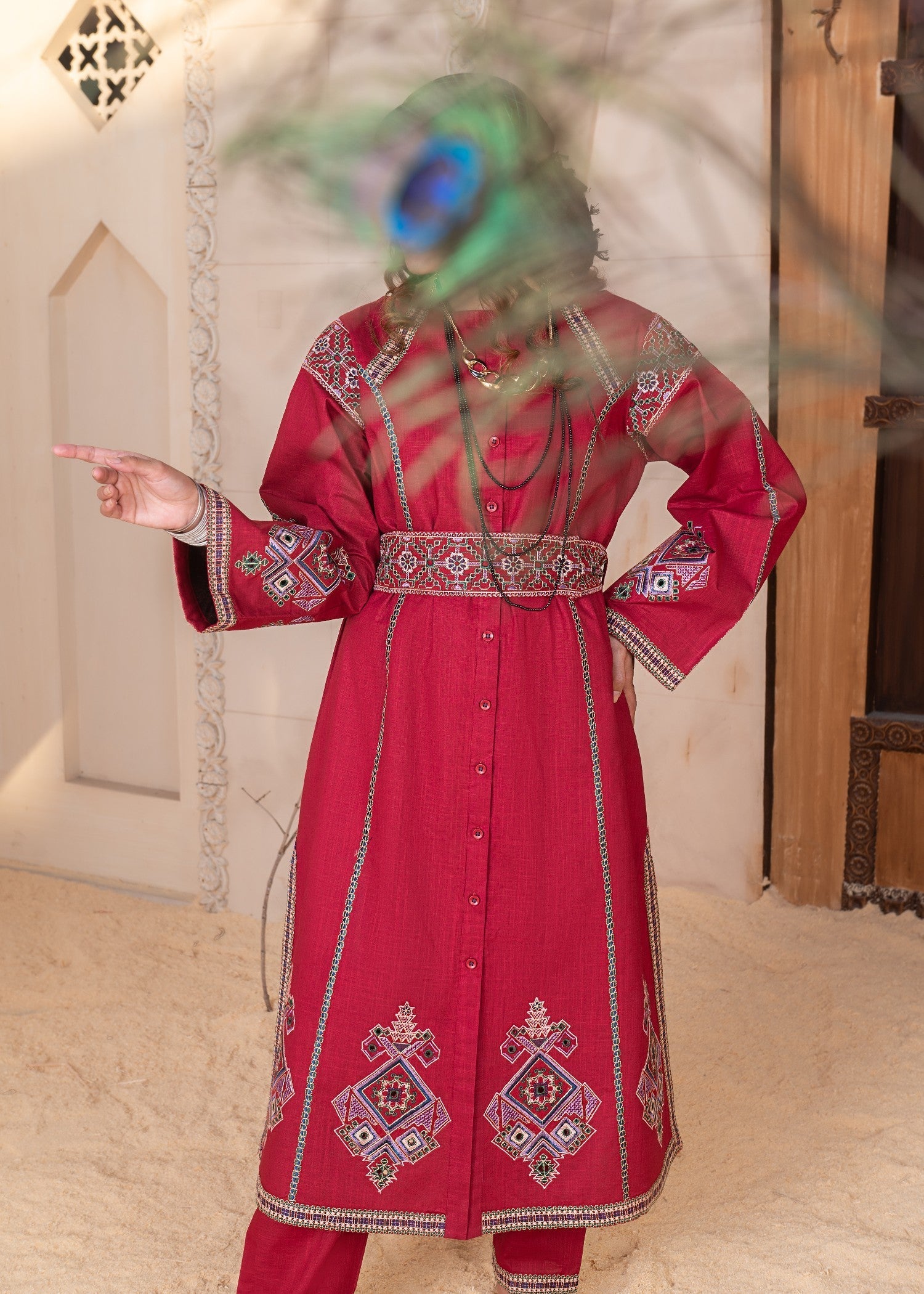 Dori Crimson Mirage Women 2pcs