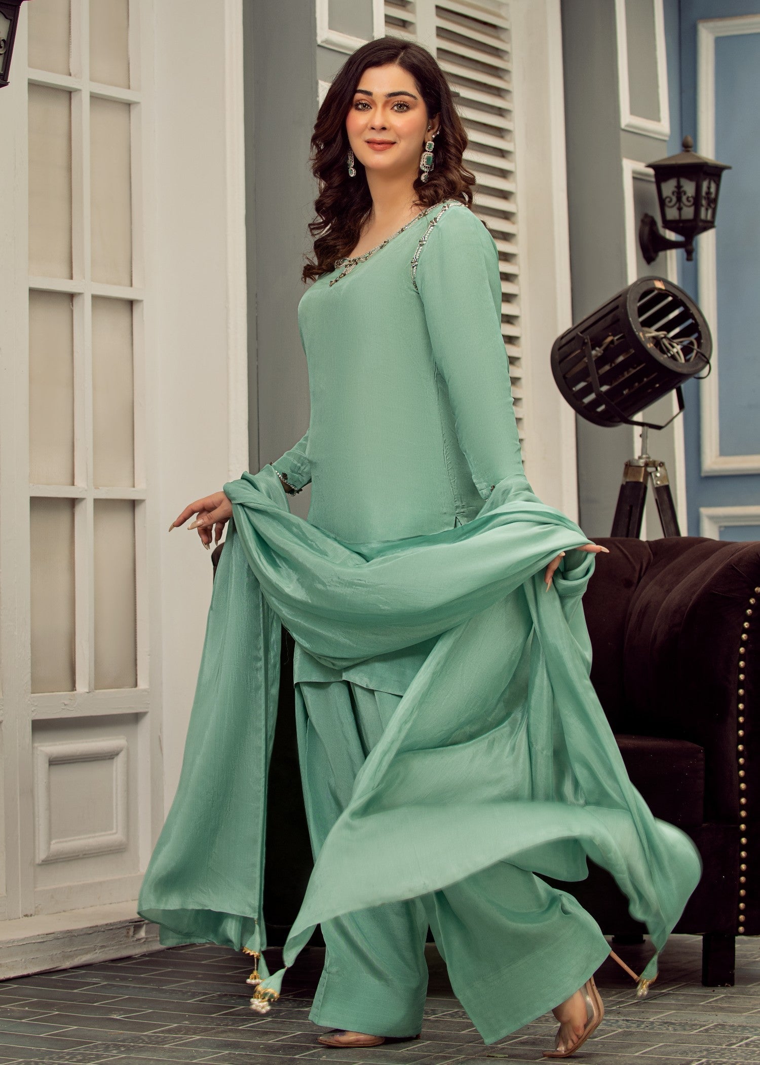 Kausar Attire ocean Women 3pcs