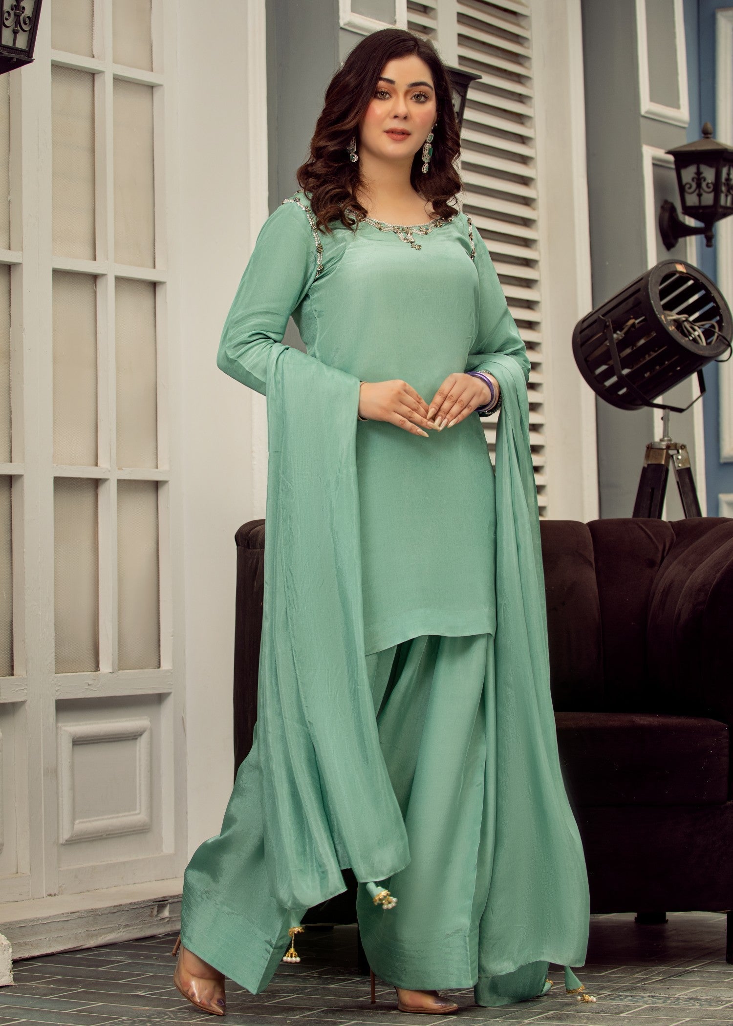 Kausar Attire ocean Women 3pcs