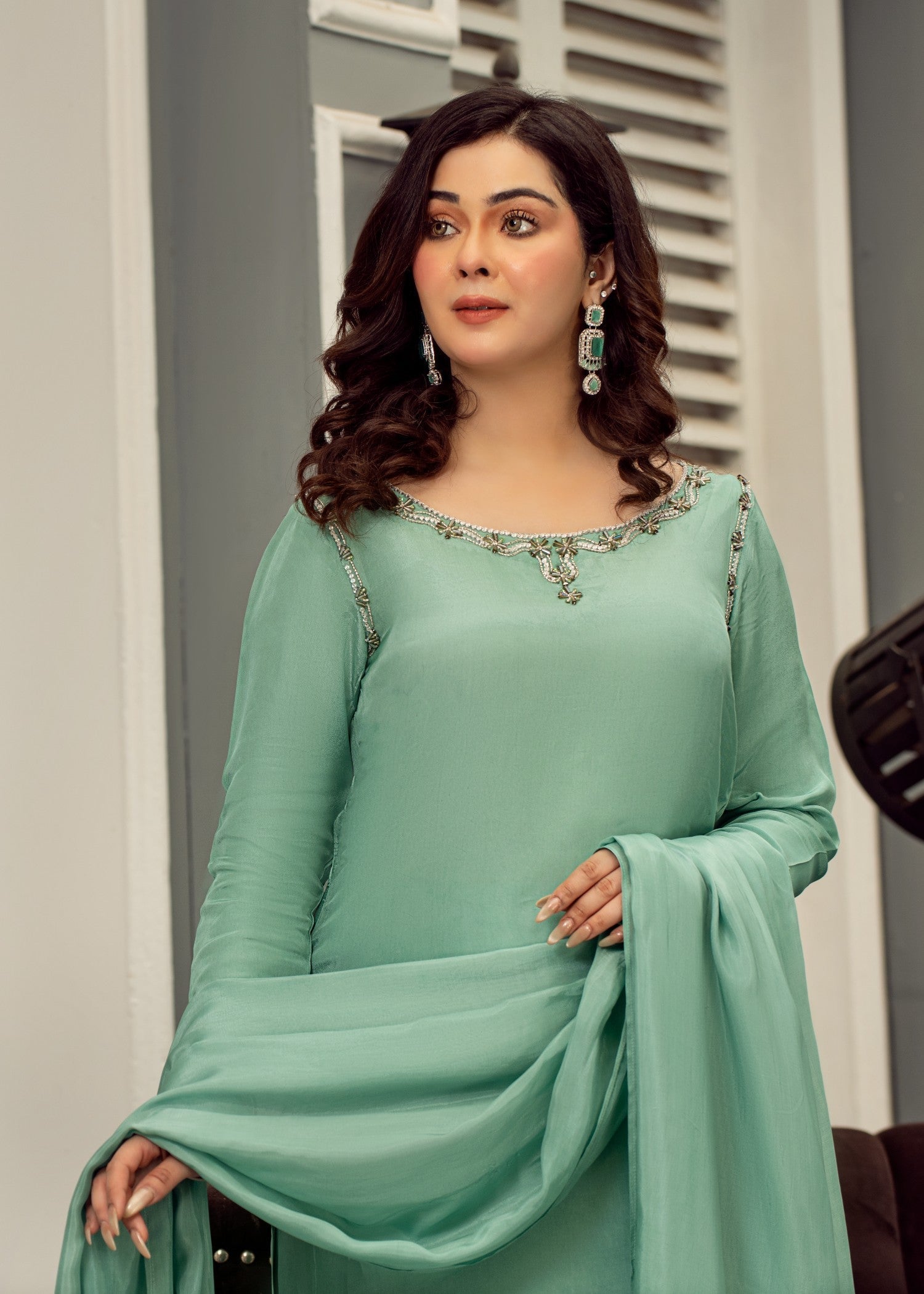 Kausar Attire ocean Women 3pcs