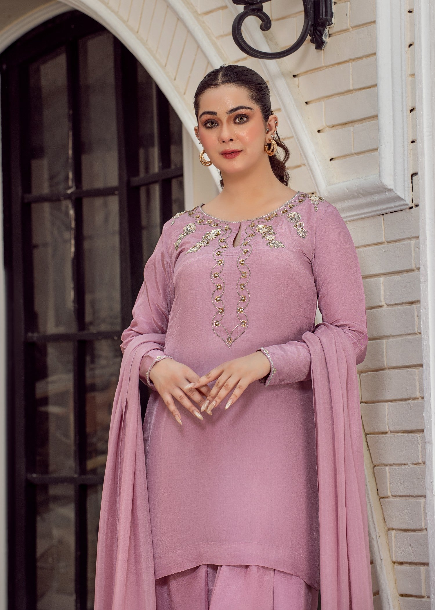Kausar Attire Lilac lavender Women 3pcs