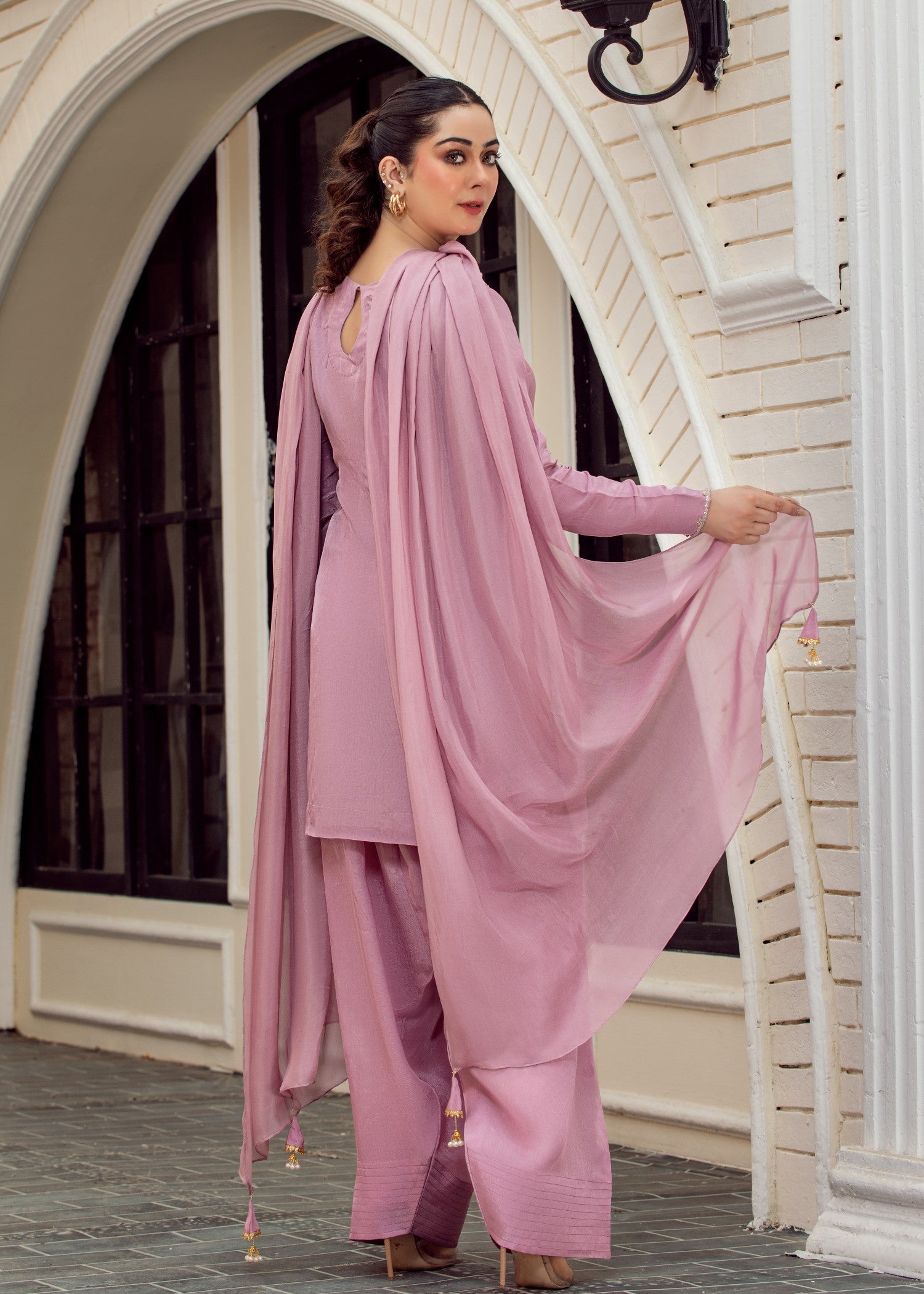 Kausar Attire Lilac lavender Women 3pcs