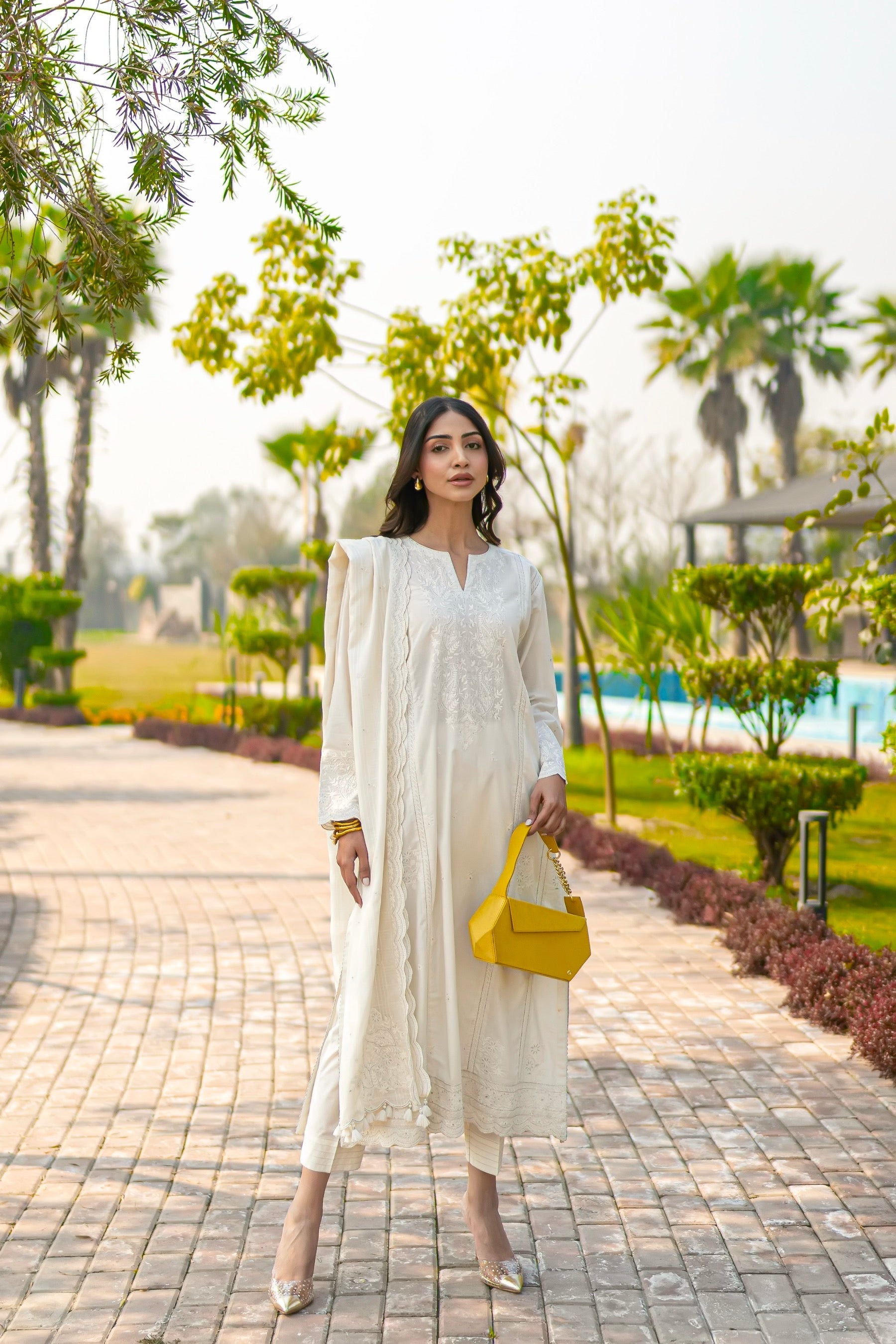 Lakhany Ready To Wear Embroidered with Fancy Textured Dupatta Women 3pcs