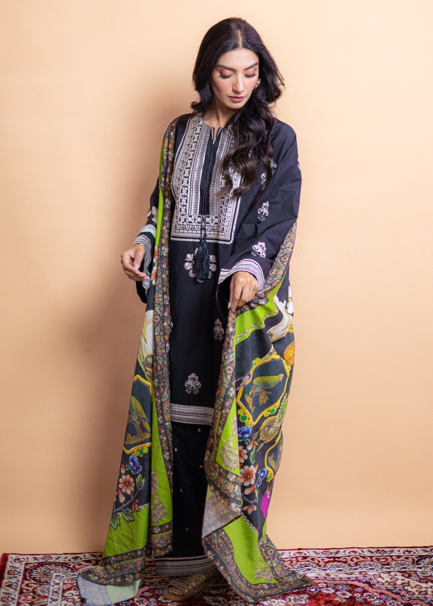 Aqasi koyal ( shalwar set) Women 3pcs