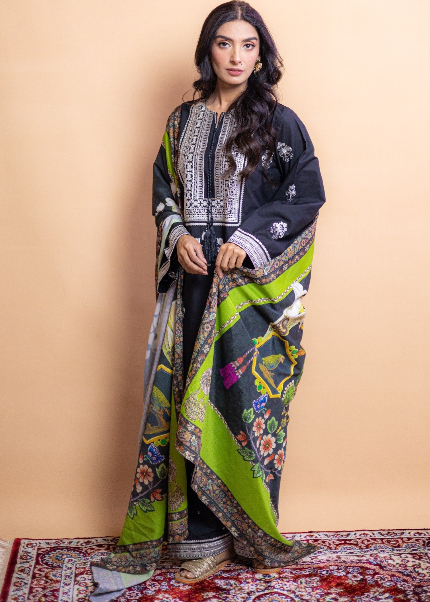 Aqasi koyal ( shalwar set) Women 3pcs