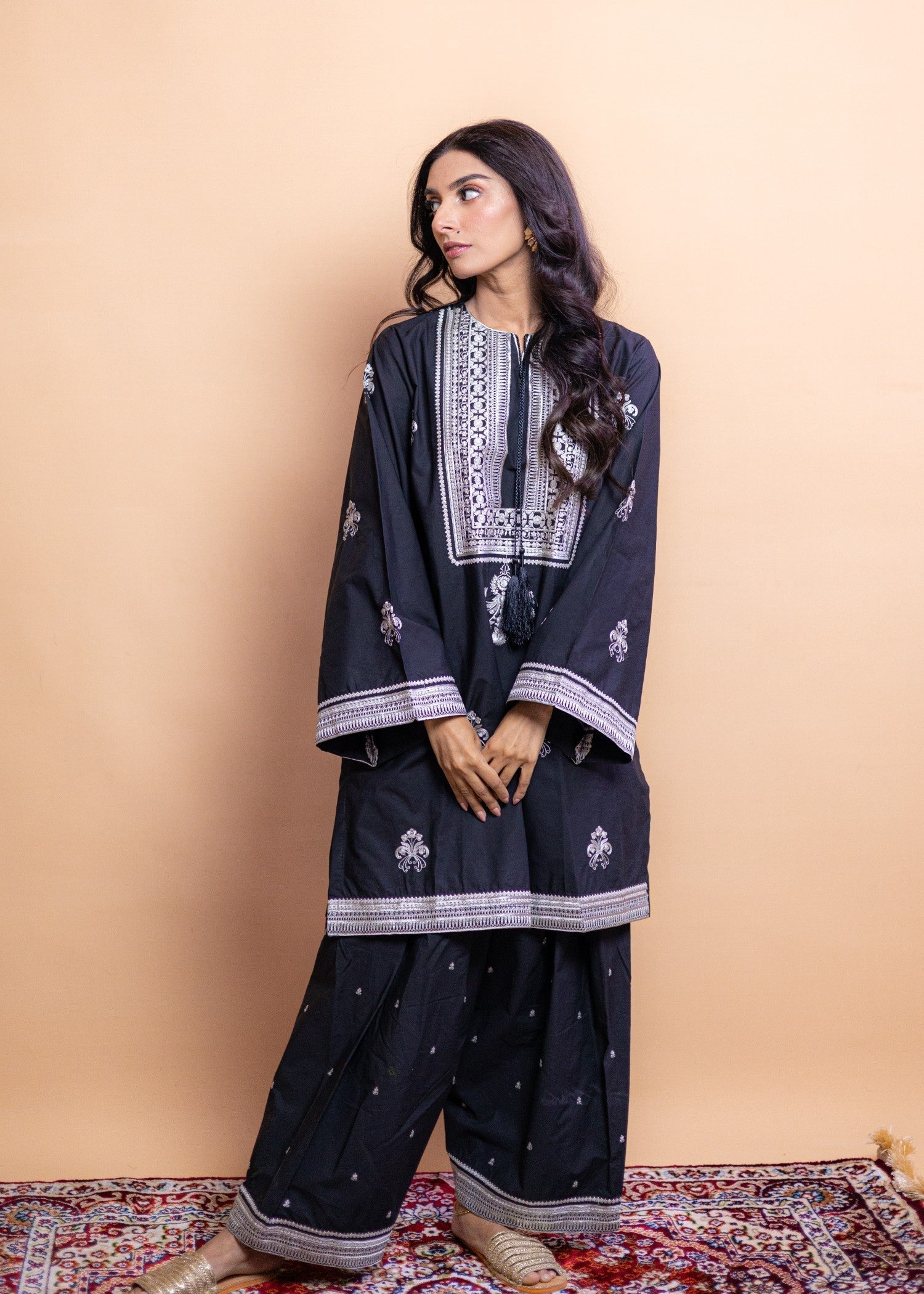 Aqasi koyal ( shalwar set) Women 3pcs