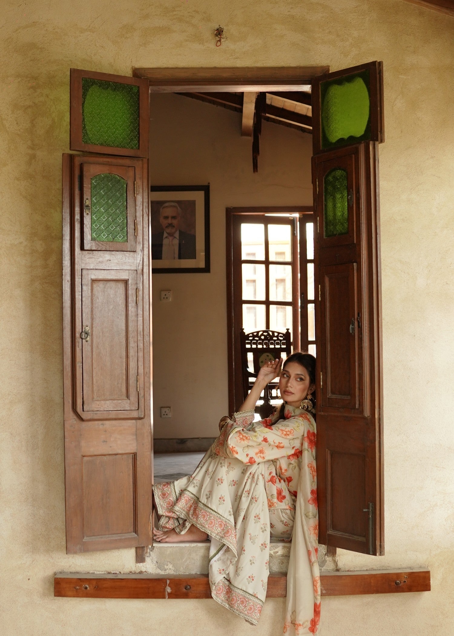 The Affordable Designer Pastel Floral Gharara Women 3pcs