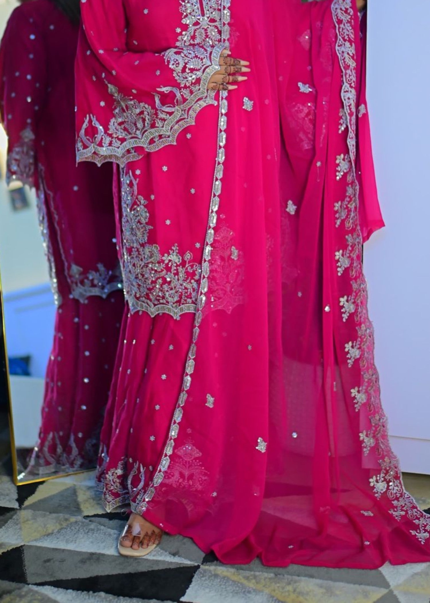 Inaaya Fashion Sajal Shocking Pink Women 3pcs