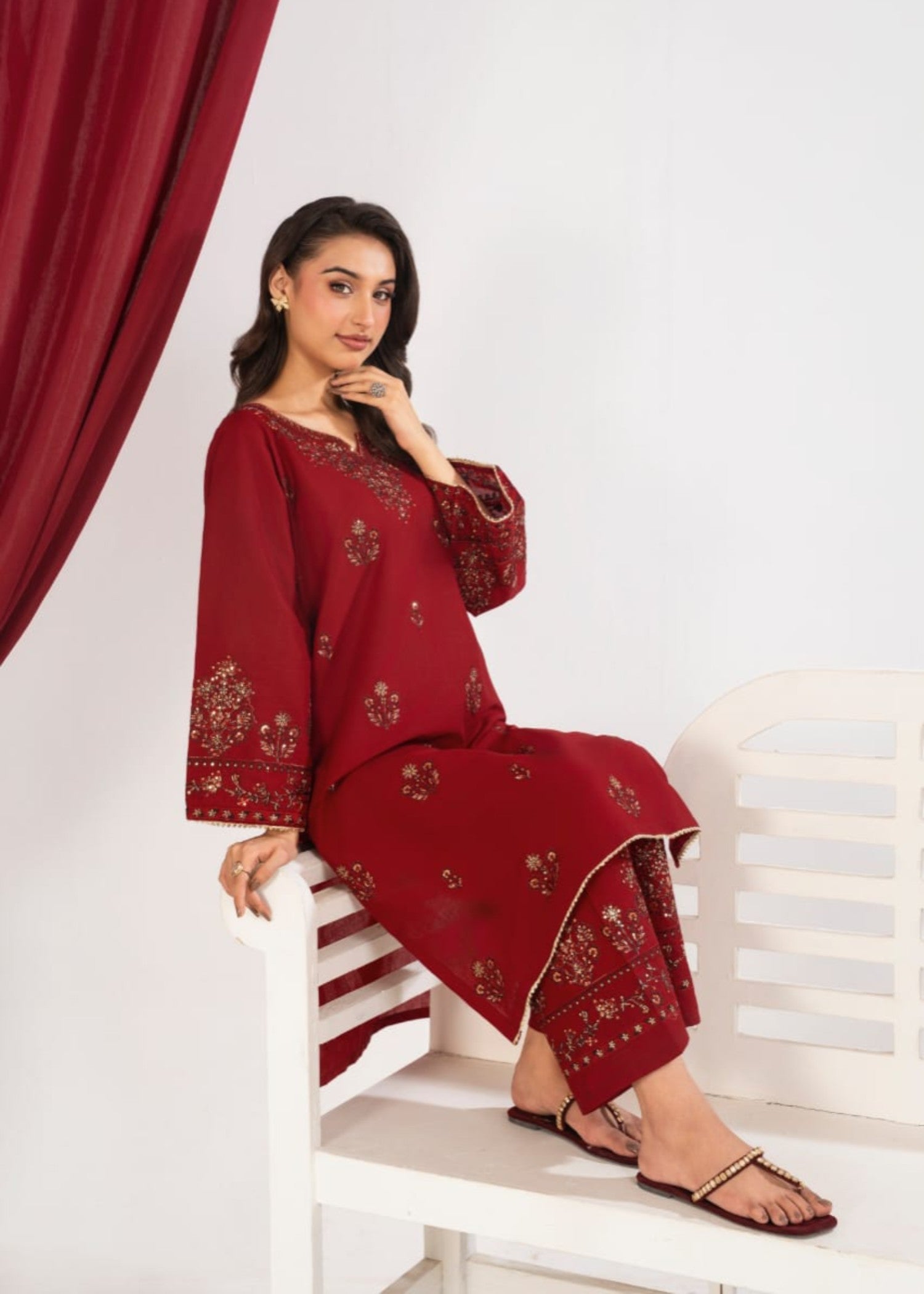 Shehroz Fashion ARZOO LAWN EMBROIDERY DRESS Women 2pcs