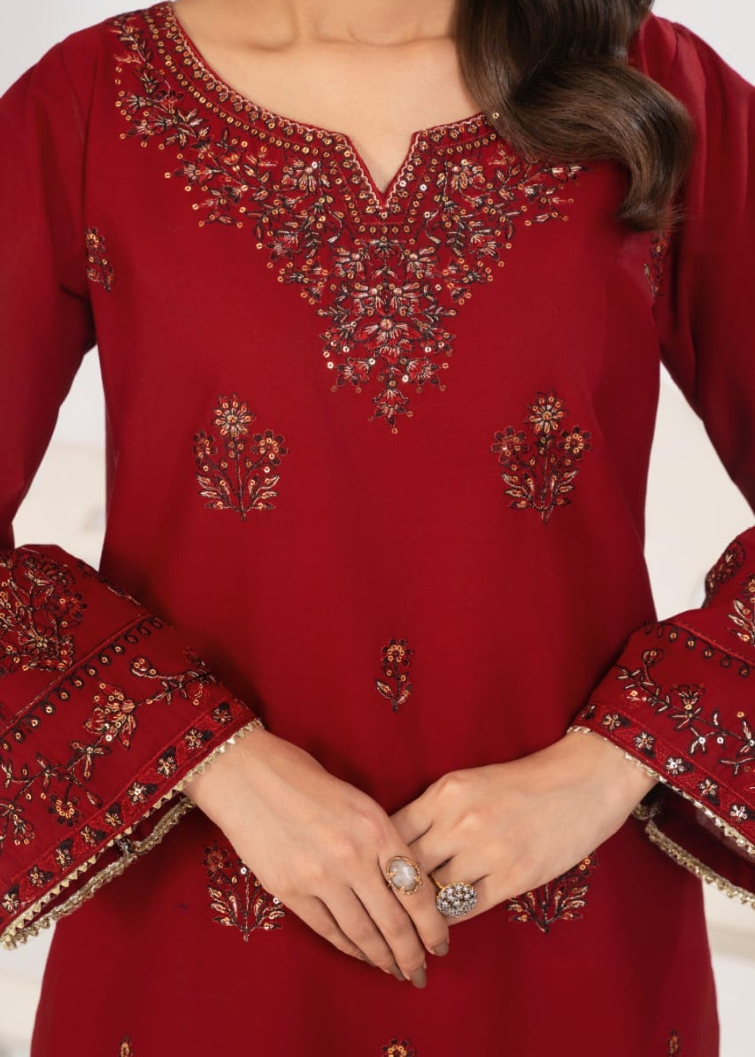 Shehroz Fashion ARZOO LAWN EMBROIDERY DRESS Women 2pcs