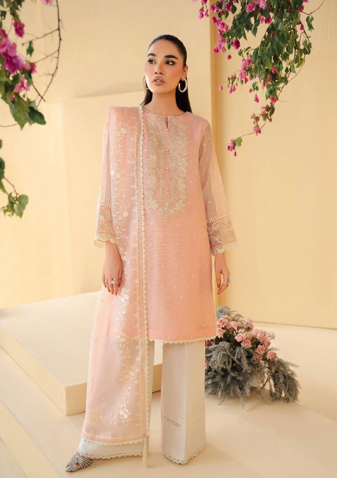 Rang-e-Haya Ayla (Pink) Women 4pcs