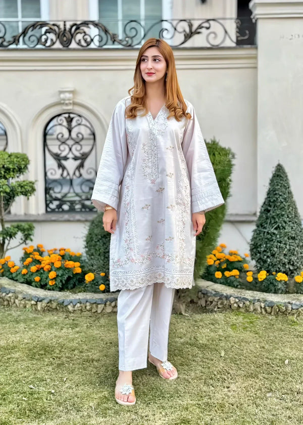 AREEJ Jasmine Embroidered ( Set) Women 2pcs