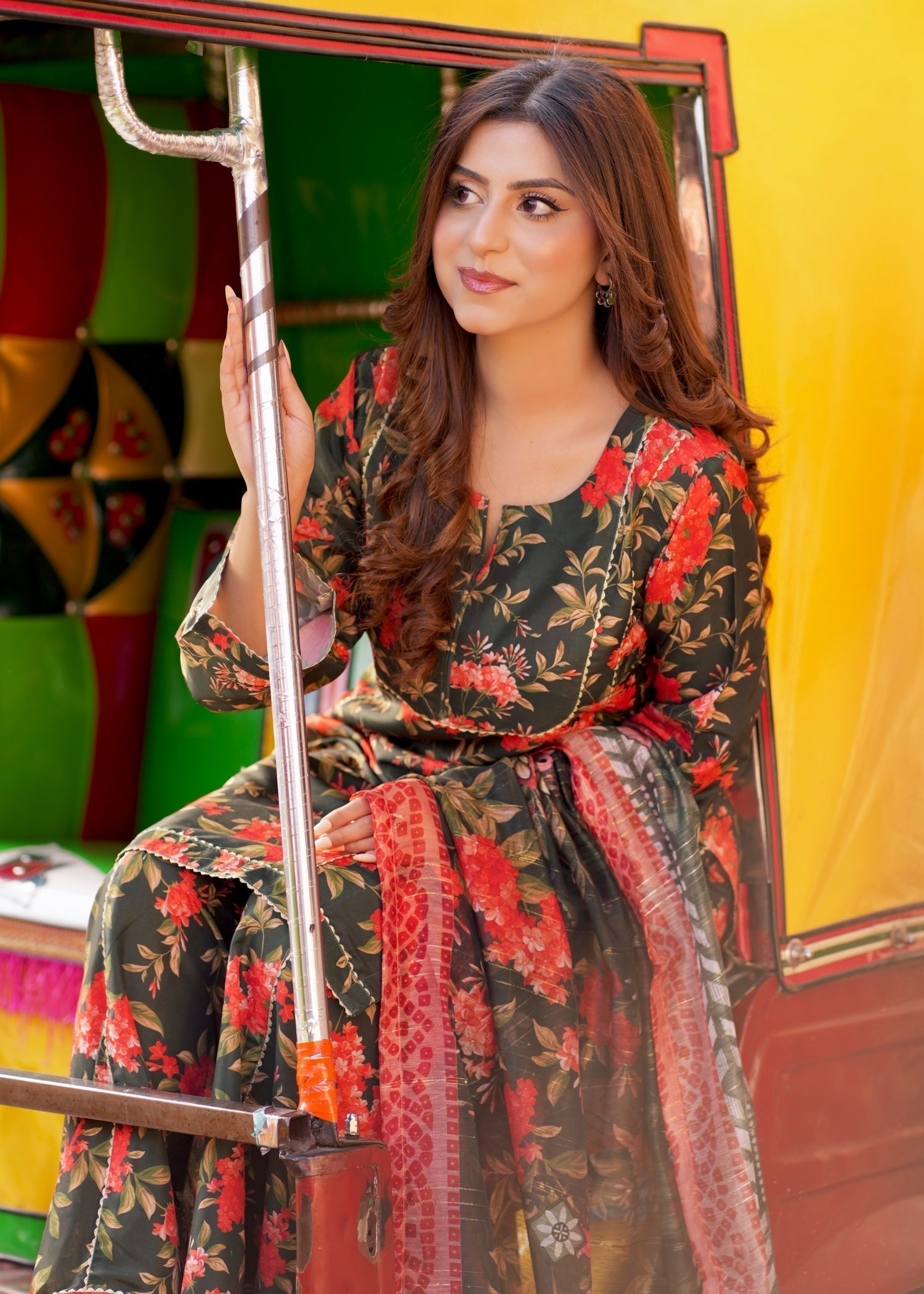 Ayesha B bottlegreen (seema) Women 3pcs