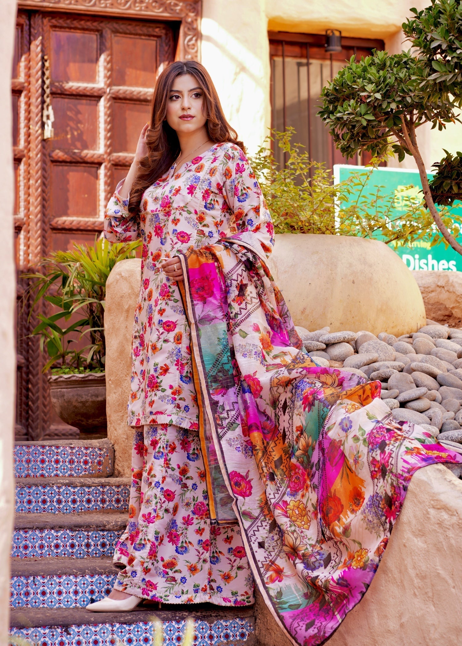 Ayesha B beige (seema) Women 3pcs