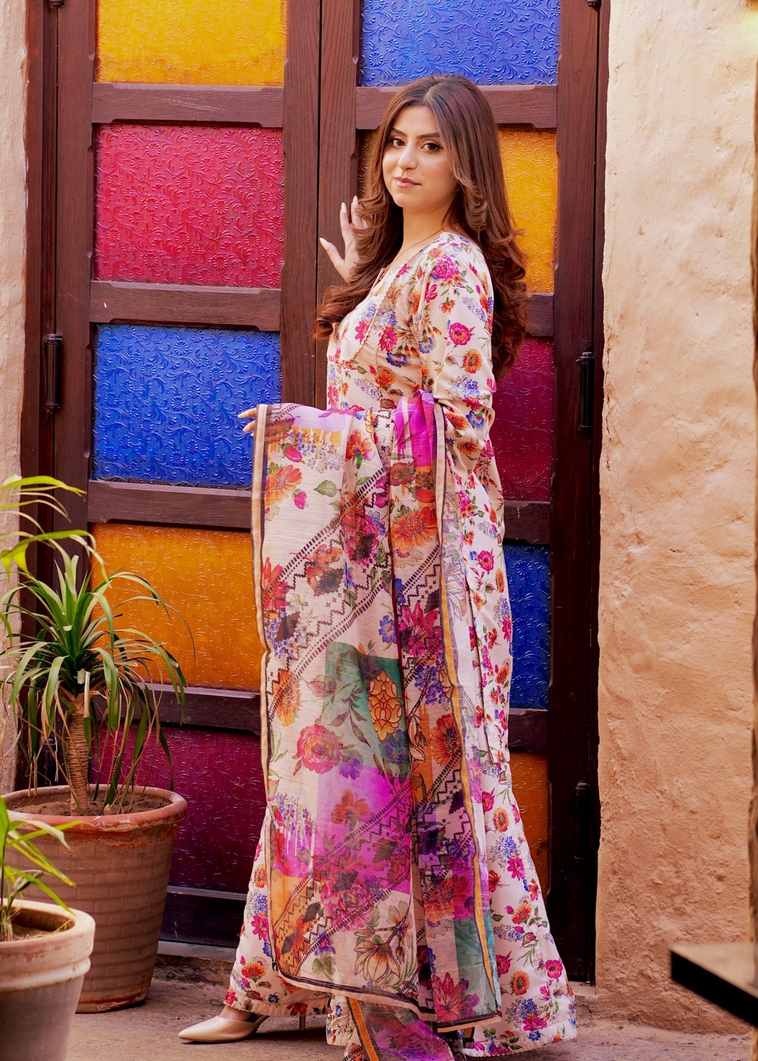 Ayesha B beige (seema) Women 3pcs