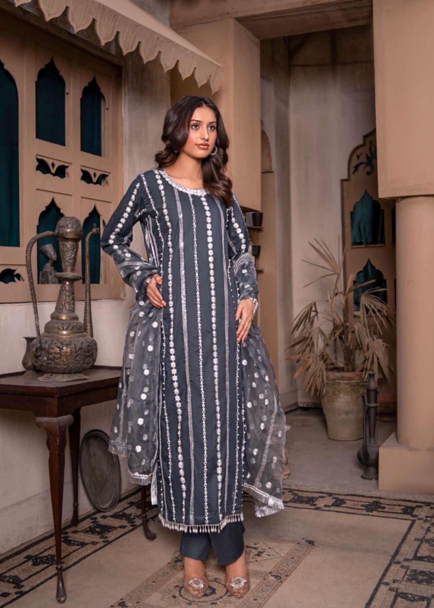 Suits By Sadia CHARCOAL BLACK LAWN X Women 3pcs