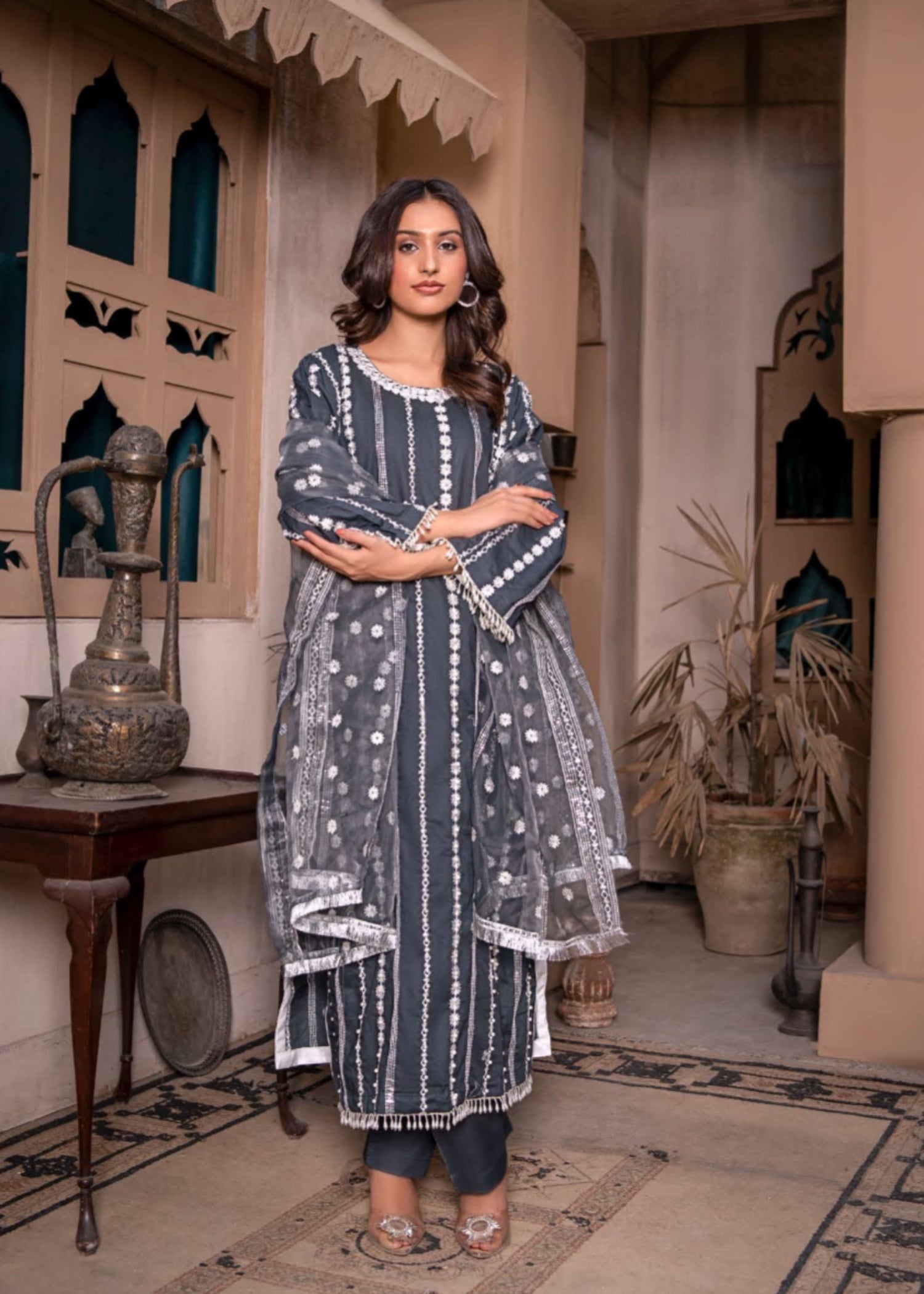 Suits By Sadia CHARCOAL BLACK LAWN X Women 3pcs