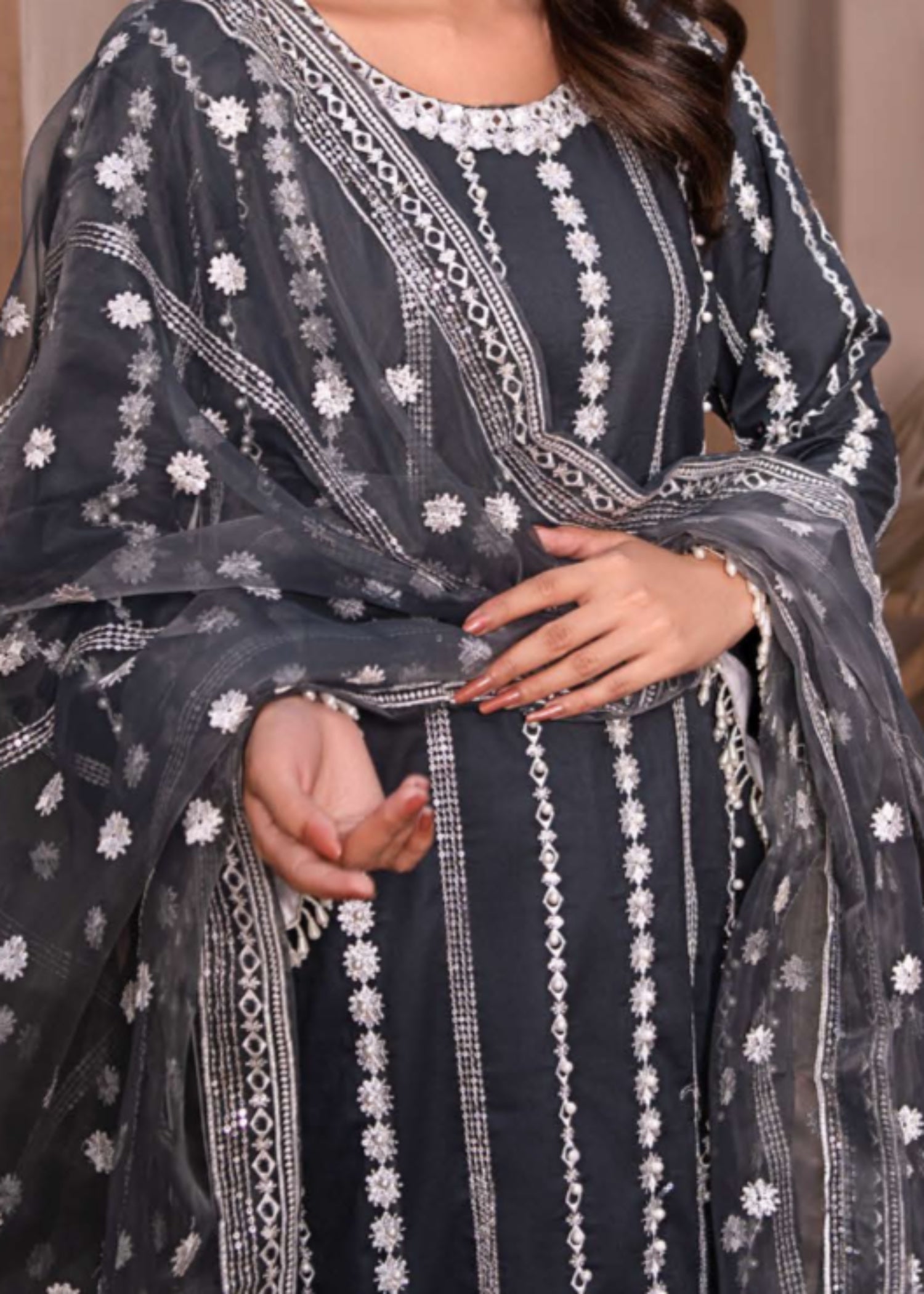 Suits By Sadia CHARCOAL BLACK LAWN X Women 3pcs