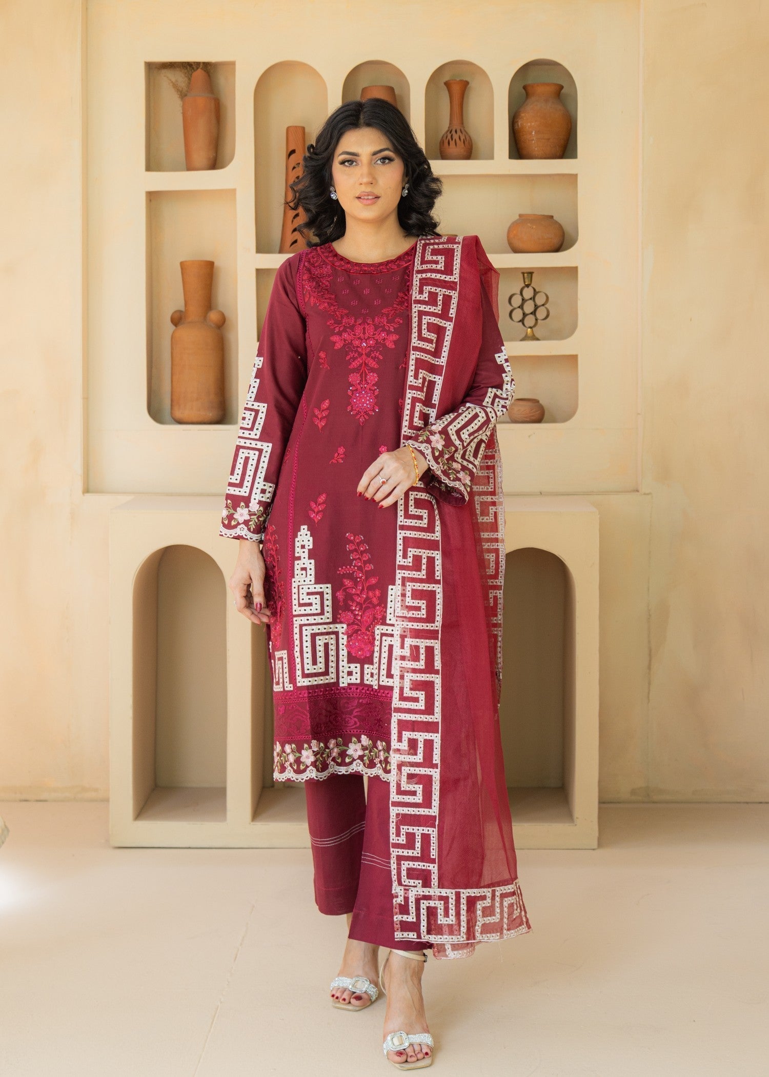 Ameena Official Azureh Zarqash Women 3pcs