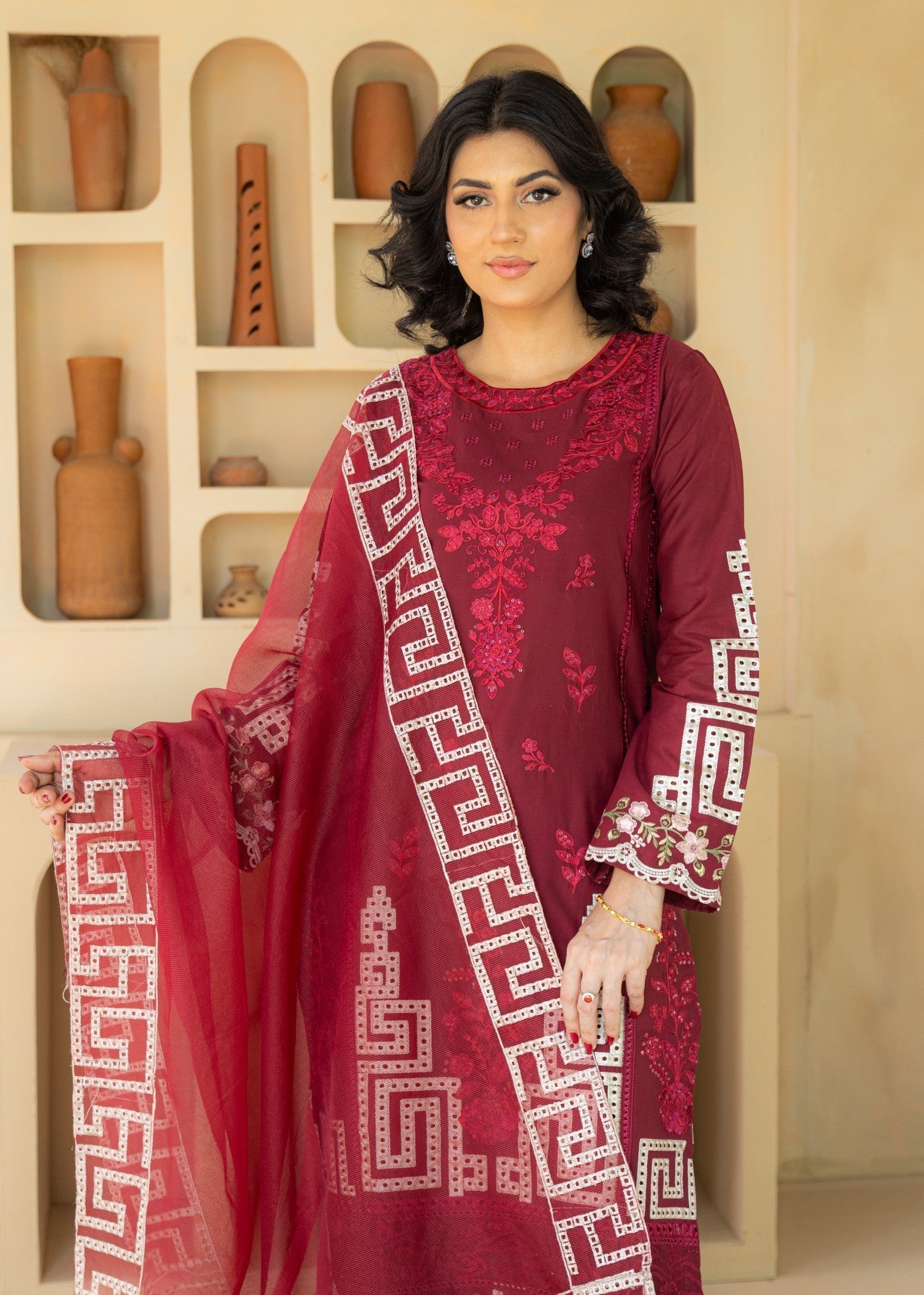 Ameena Official Azureh Zarqash Women 3pcs