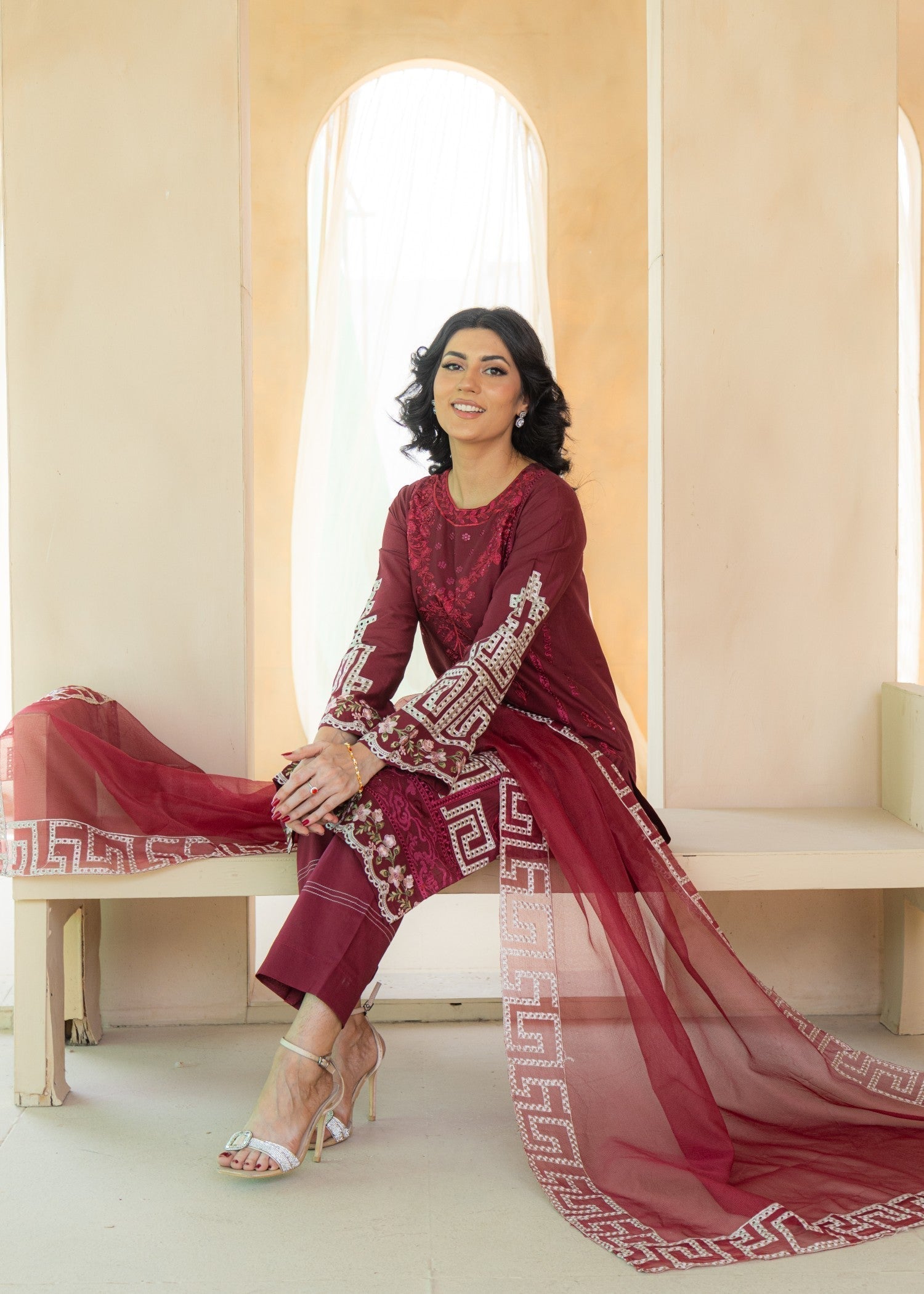 Ameena Official Azureh Zarqash Women 3pcs