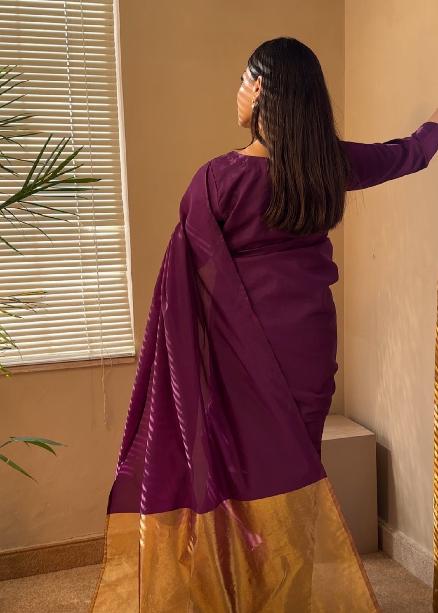 Noroz Indigo No minute Saree Women 3pcs