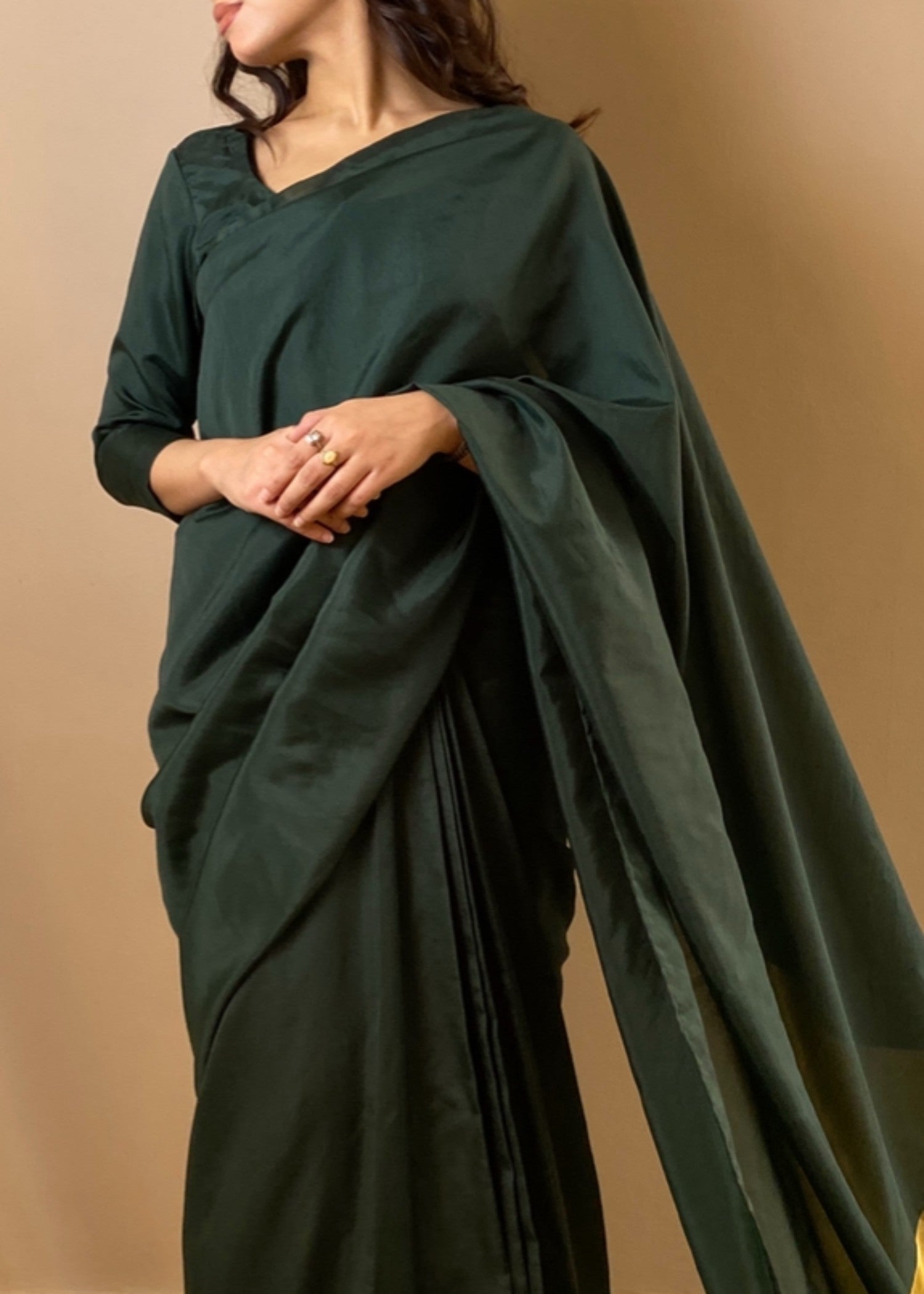 Noroz Emerald No minute Saree Women 3pcs