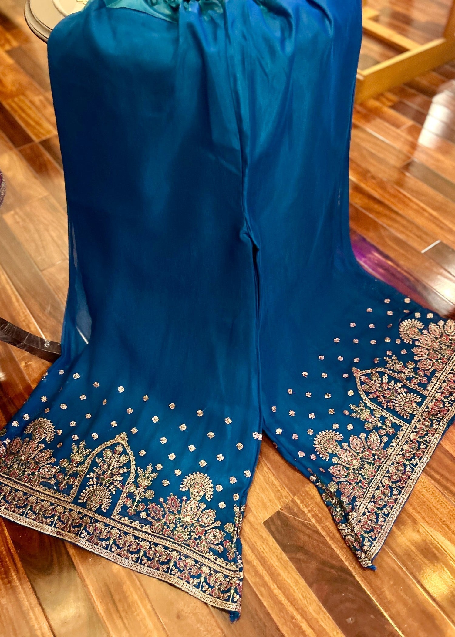 Abana Ethereal Sapphire Blue Chiffon Women 3pcs