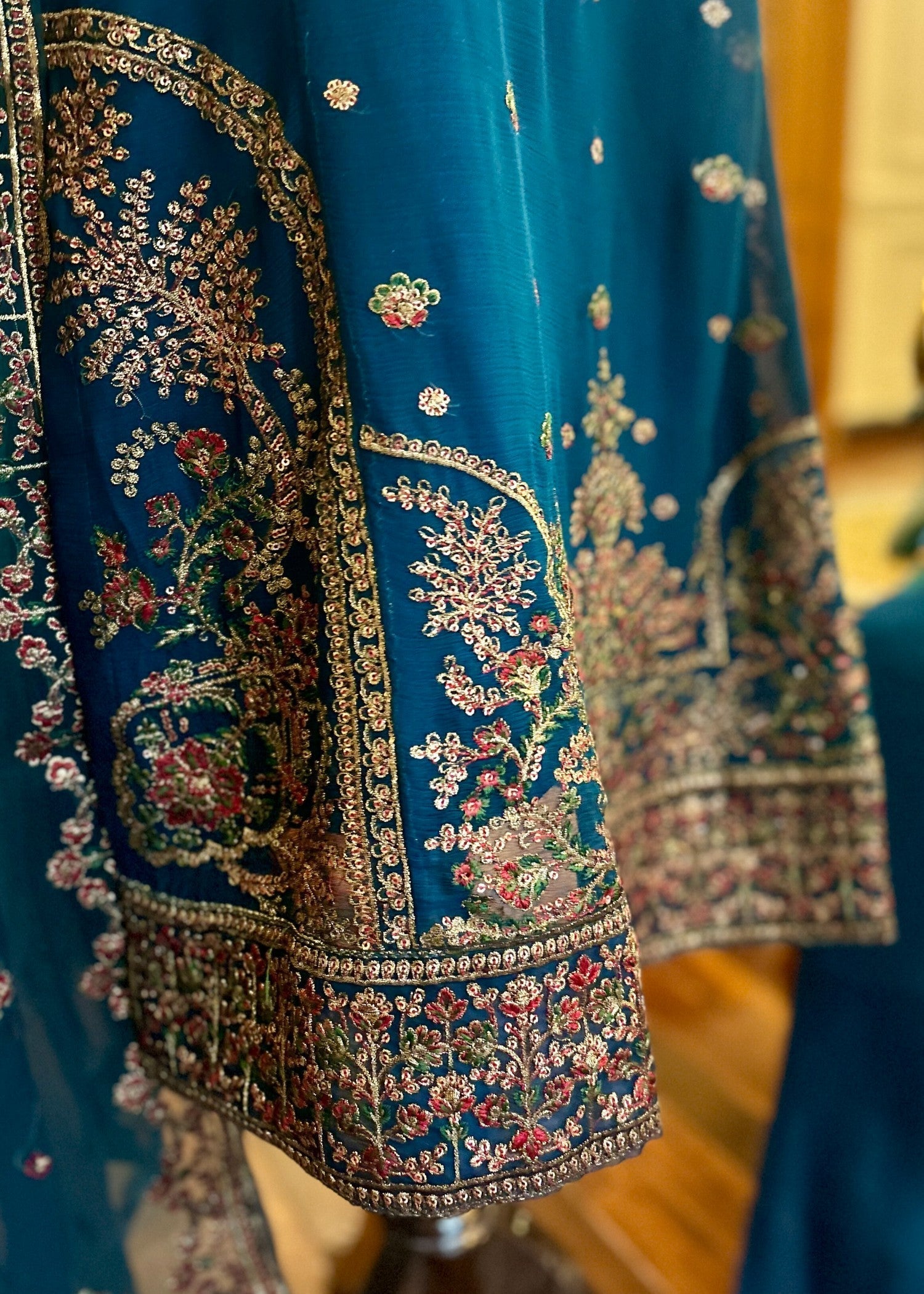 Abana Ethereal Sapphire Blue Chiffon Women 3pcs