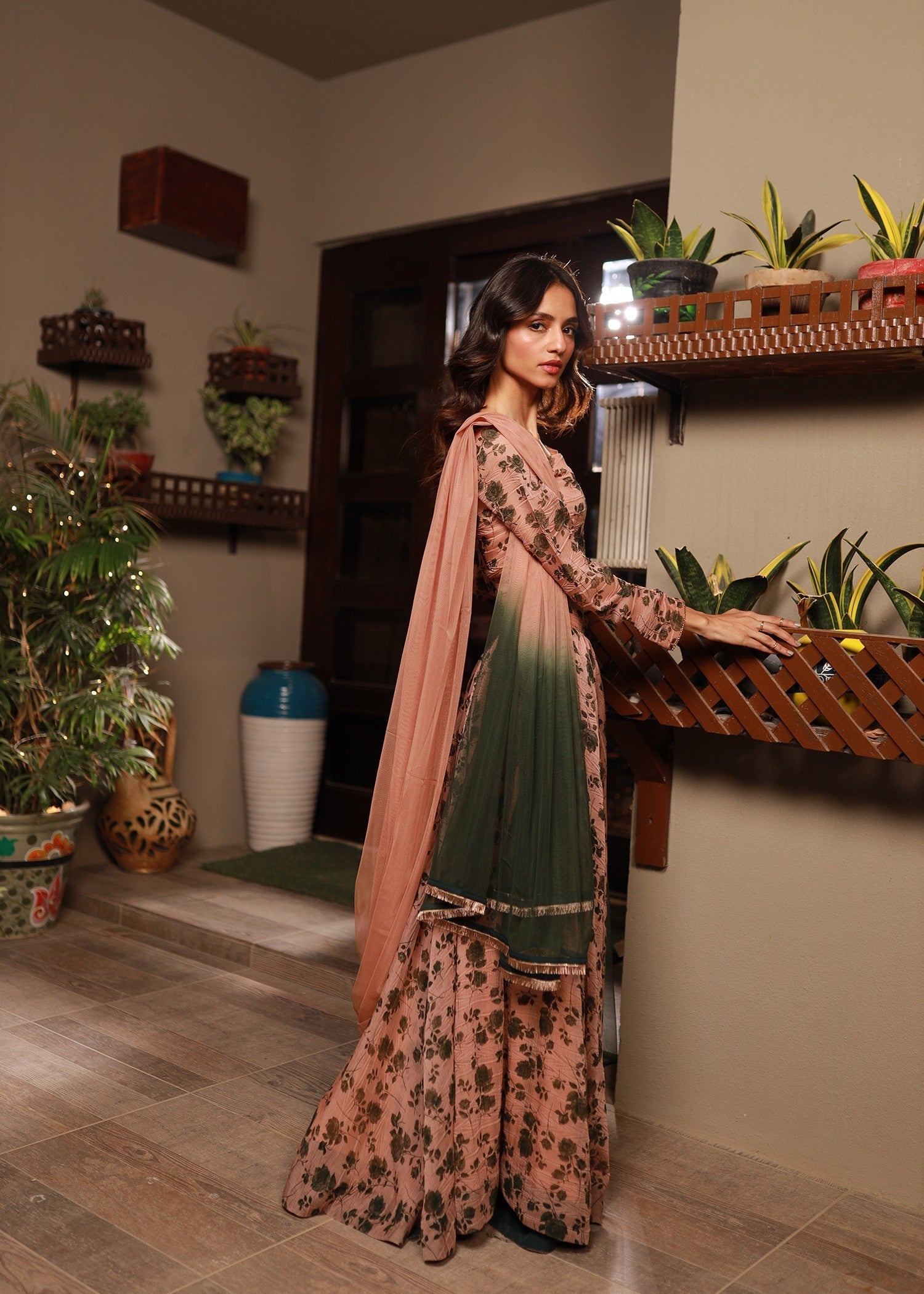 VELOUR Printed Lehenga Set Women 3pcs