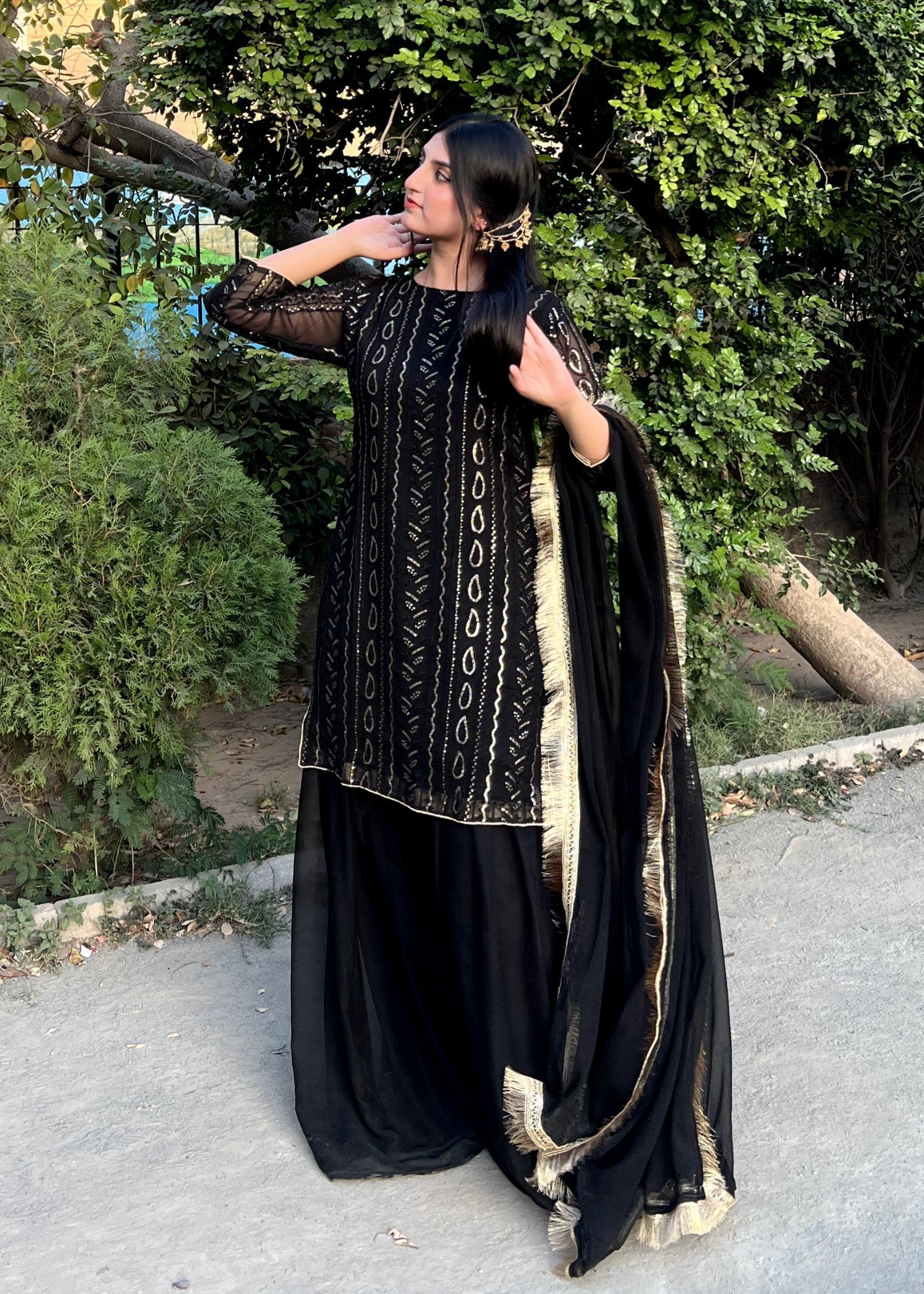 Fashion Trends 4 U Black Rani Women 3pcs