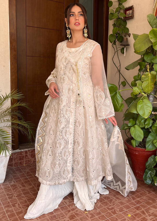 Rang-e-Haya Lily (Ash White) Women 4pcs