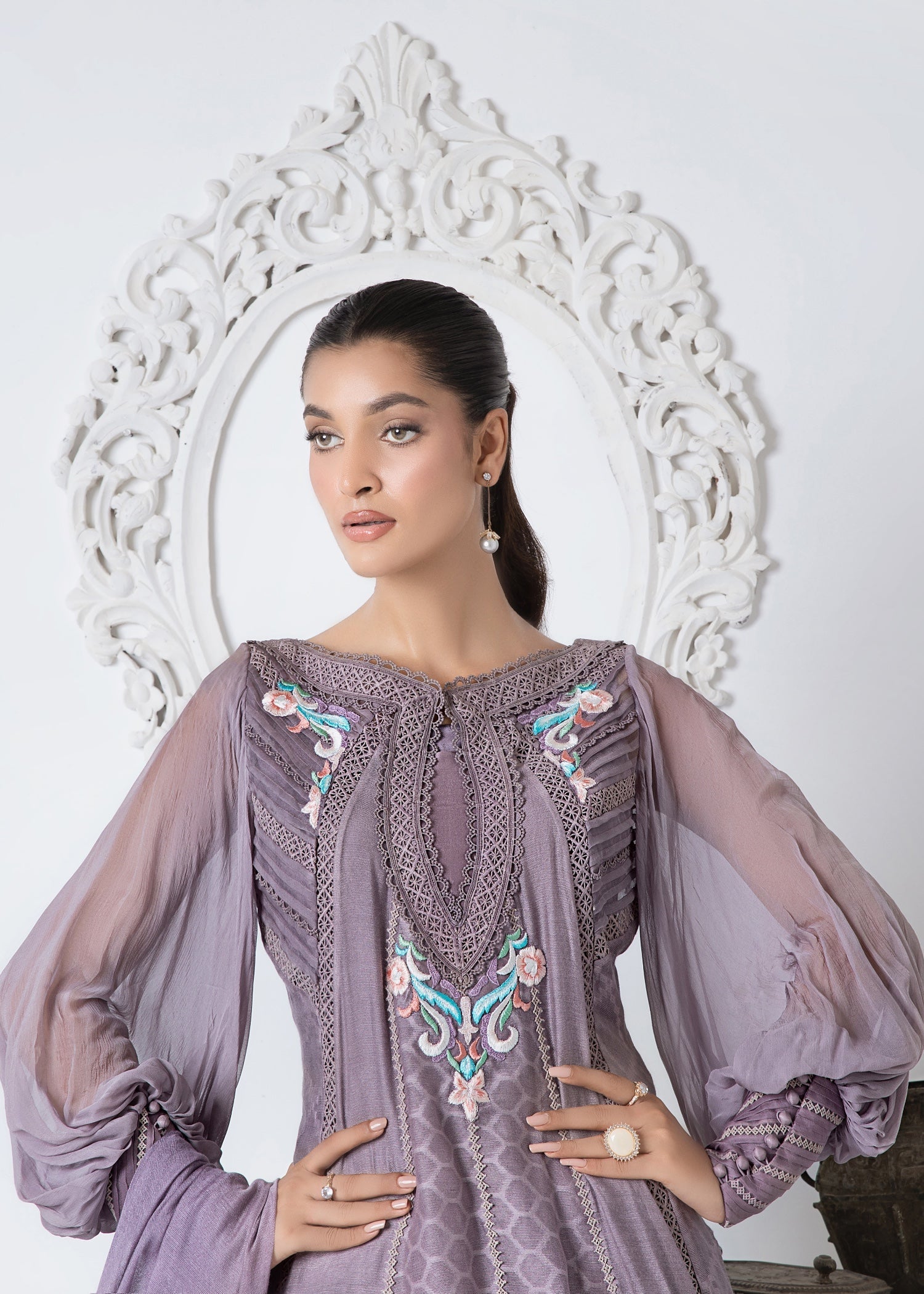 Ridah Naeem Dusky Lilac Charm Women 2pcs