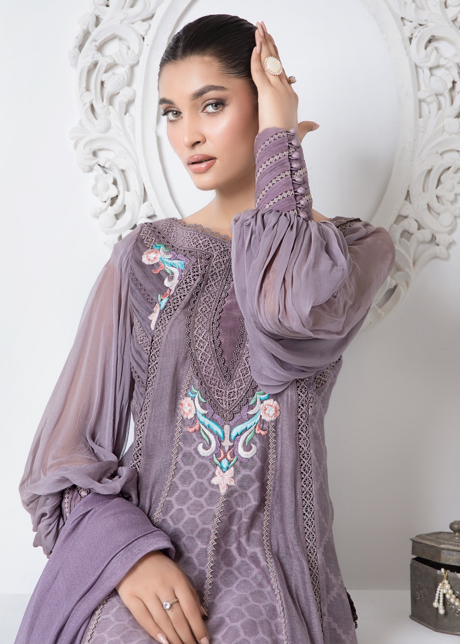 Ridah Naeem Dusky Lilac Charm Women 2pcs
