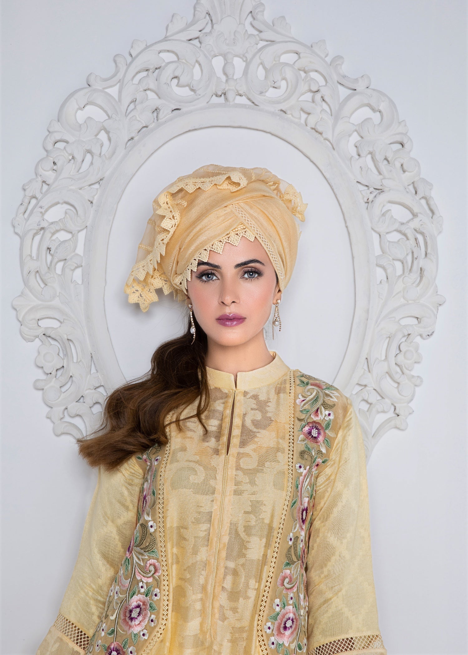 Ridah Naeem Ochre Blossoms Women 2pcs