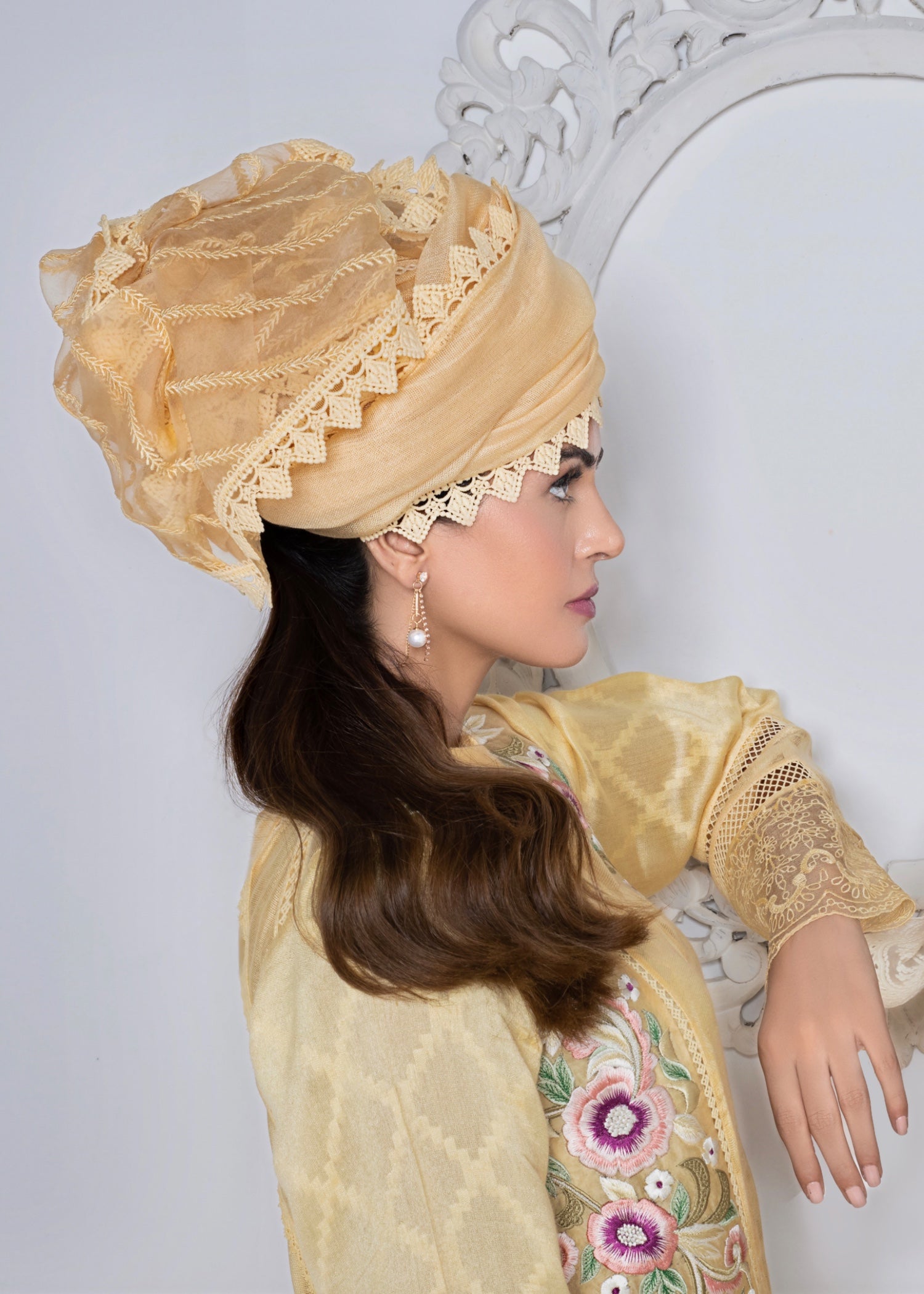 Ridah Naeem Ochre Blossoms Women 2pcs