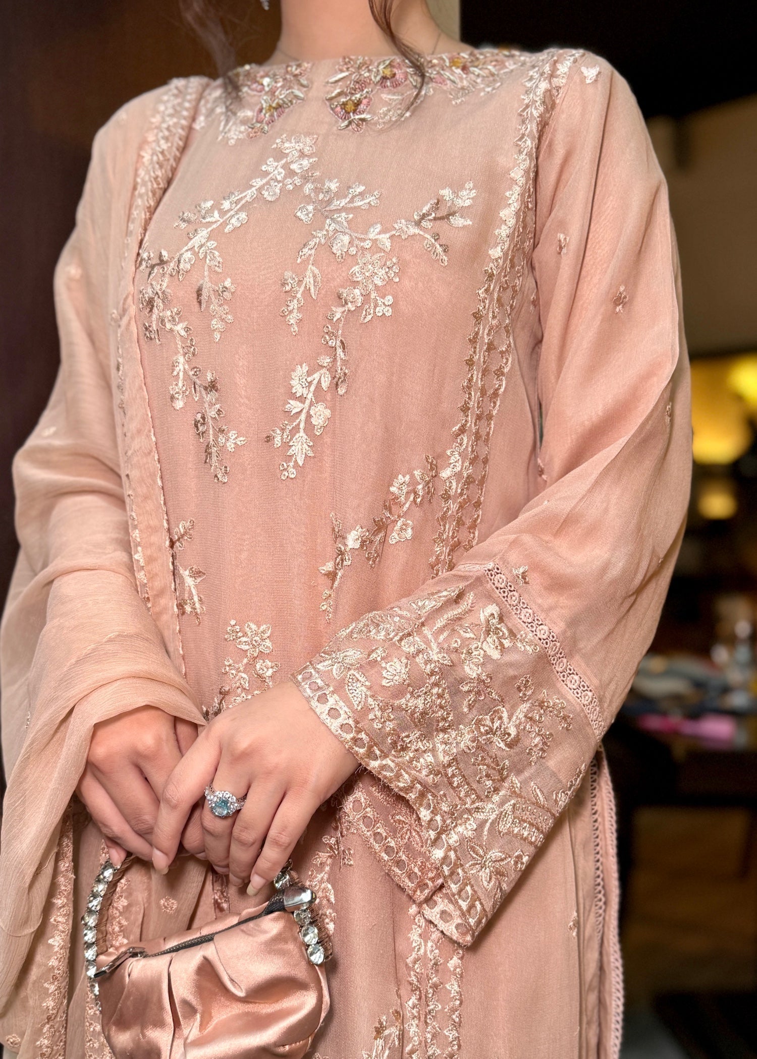 Ayesha B beige (Amna) Women 3pcs