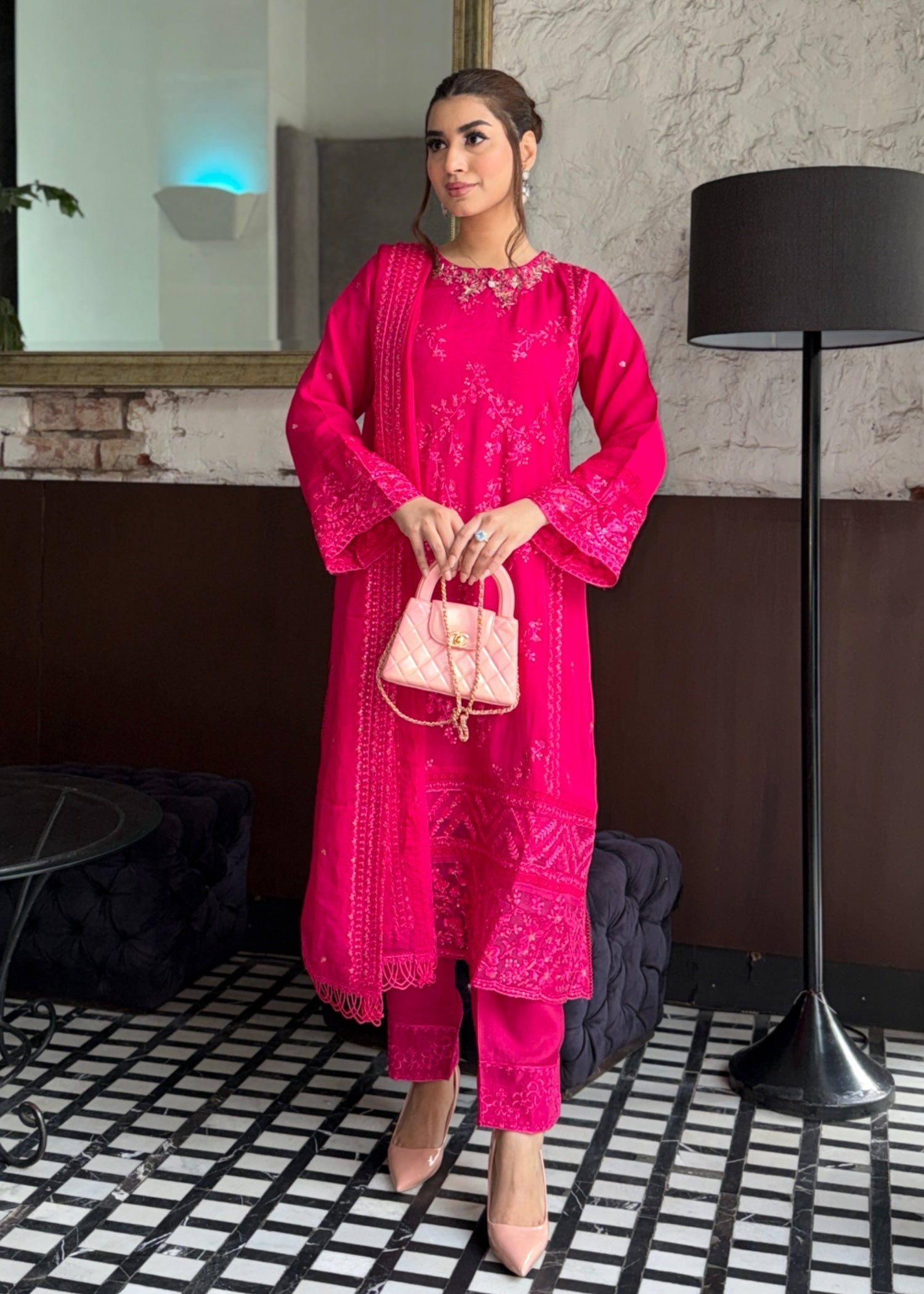 Ayesha B pink (aima) Women 3pcs