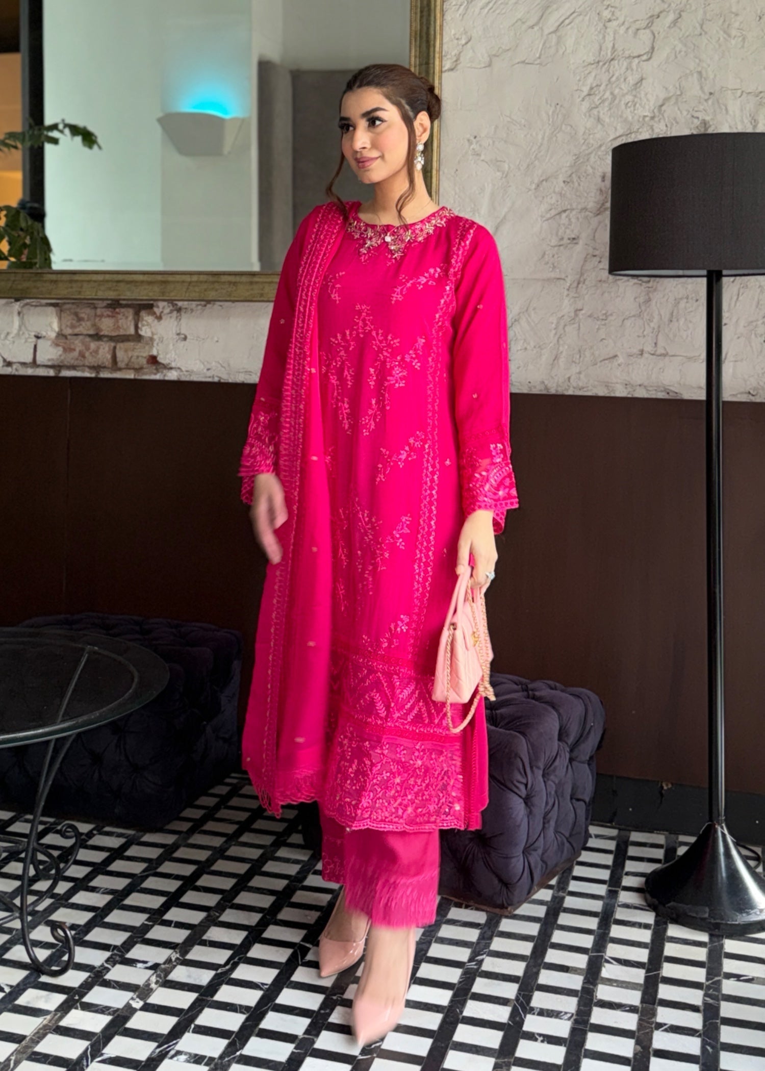 Ayesha B pink (aima) Women 3pcs