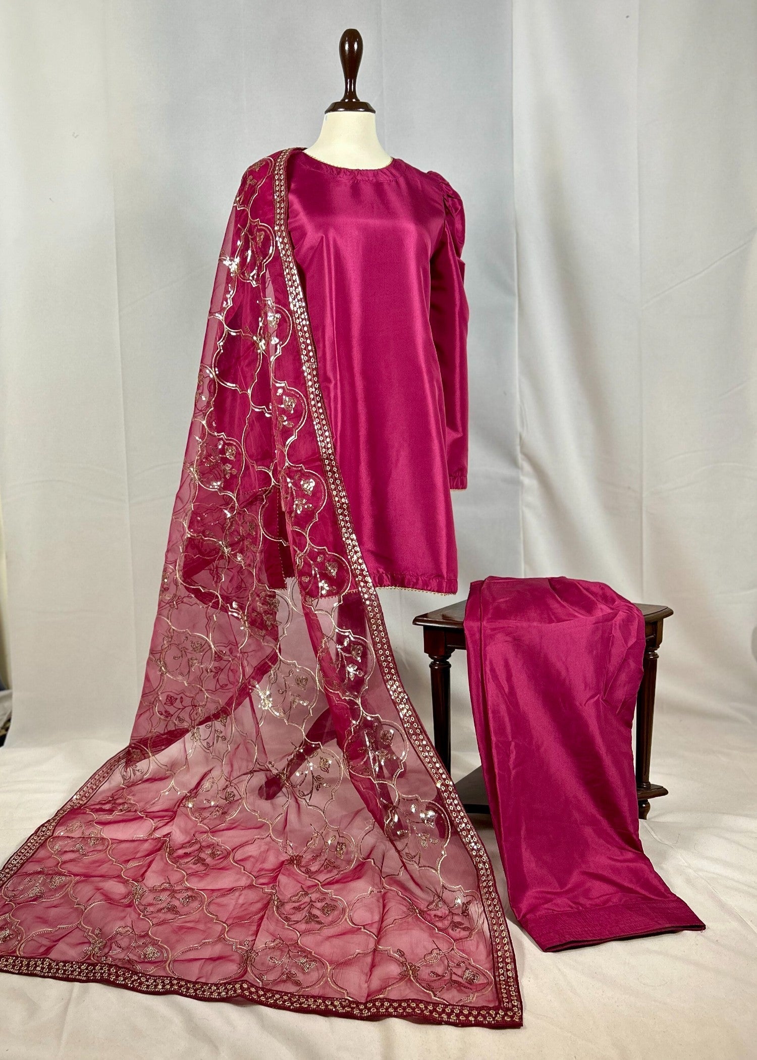 Abana Farshi Shalwar Hot Pink Women 3pcs