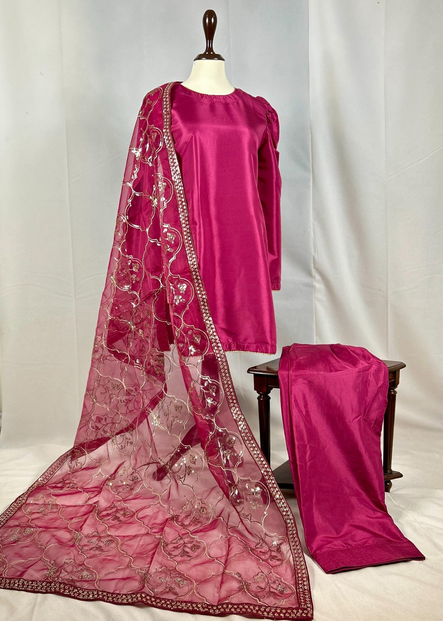 Abana Farshi Shalwar Hot Pink Women 3pcs