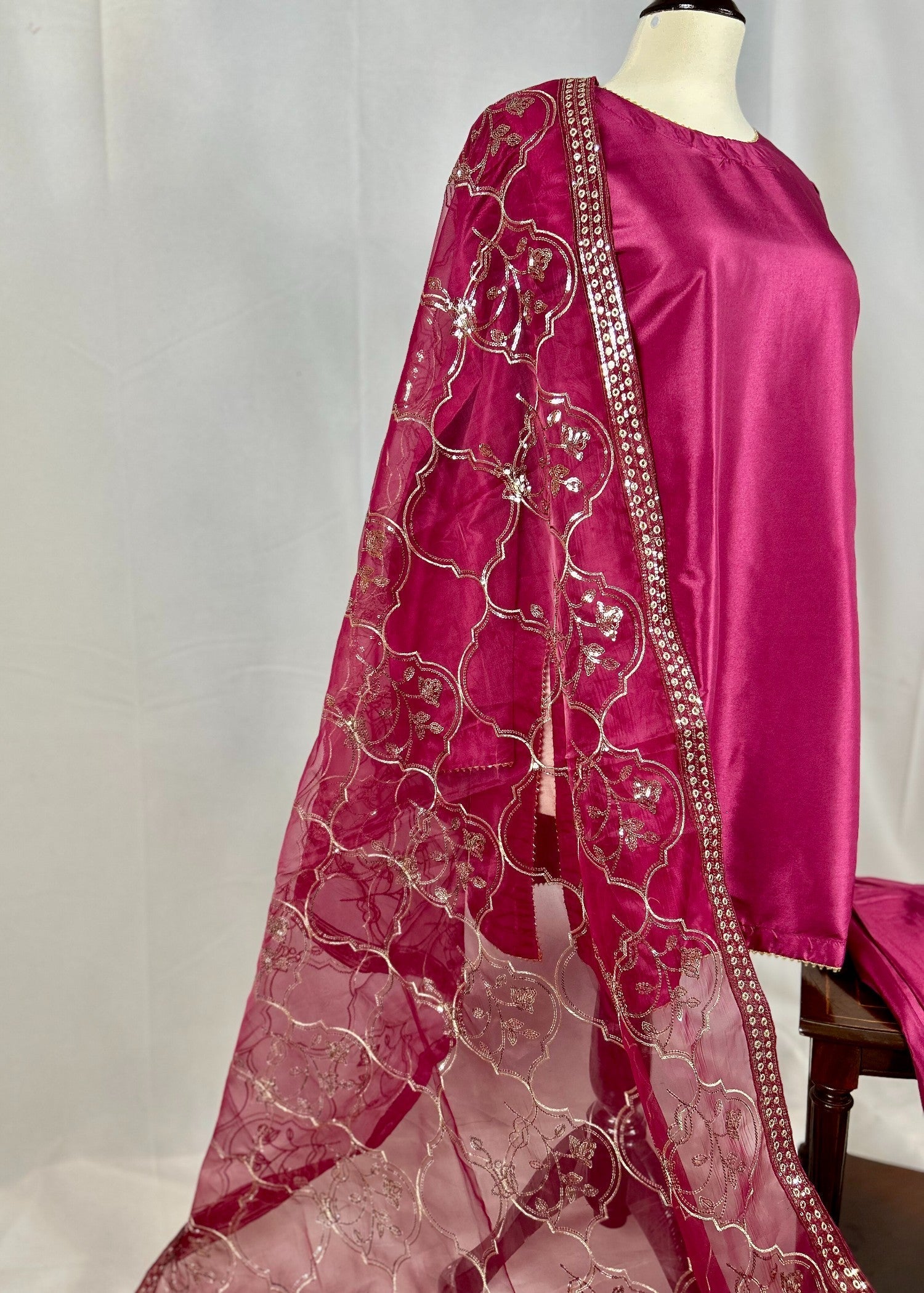 Abana Farshi Shalwar Hot Pink Women 3pcs