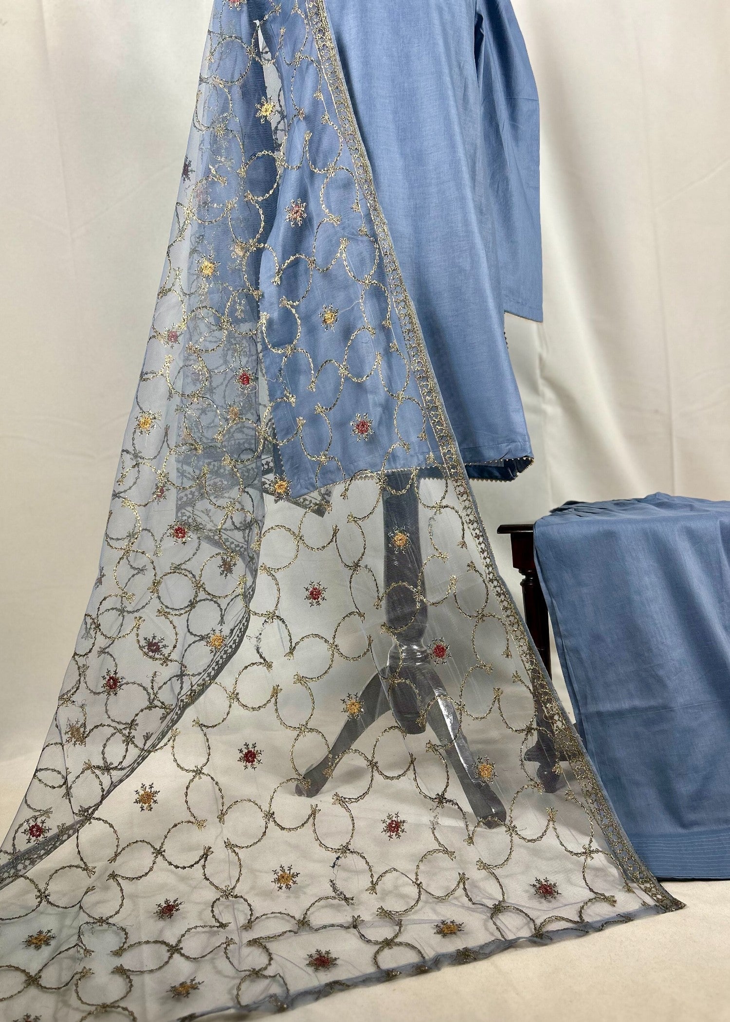 Abana Farshi Shalwar Grey Women 3pcs